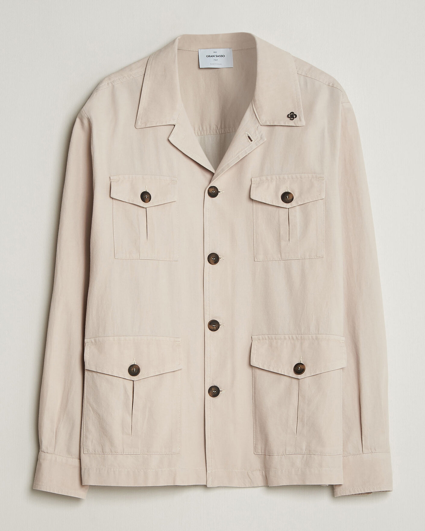 Herren | Jacken | Gran Sasso | Cotton Safari Jacket Beige