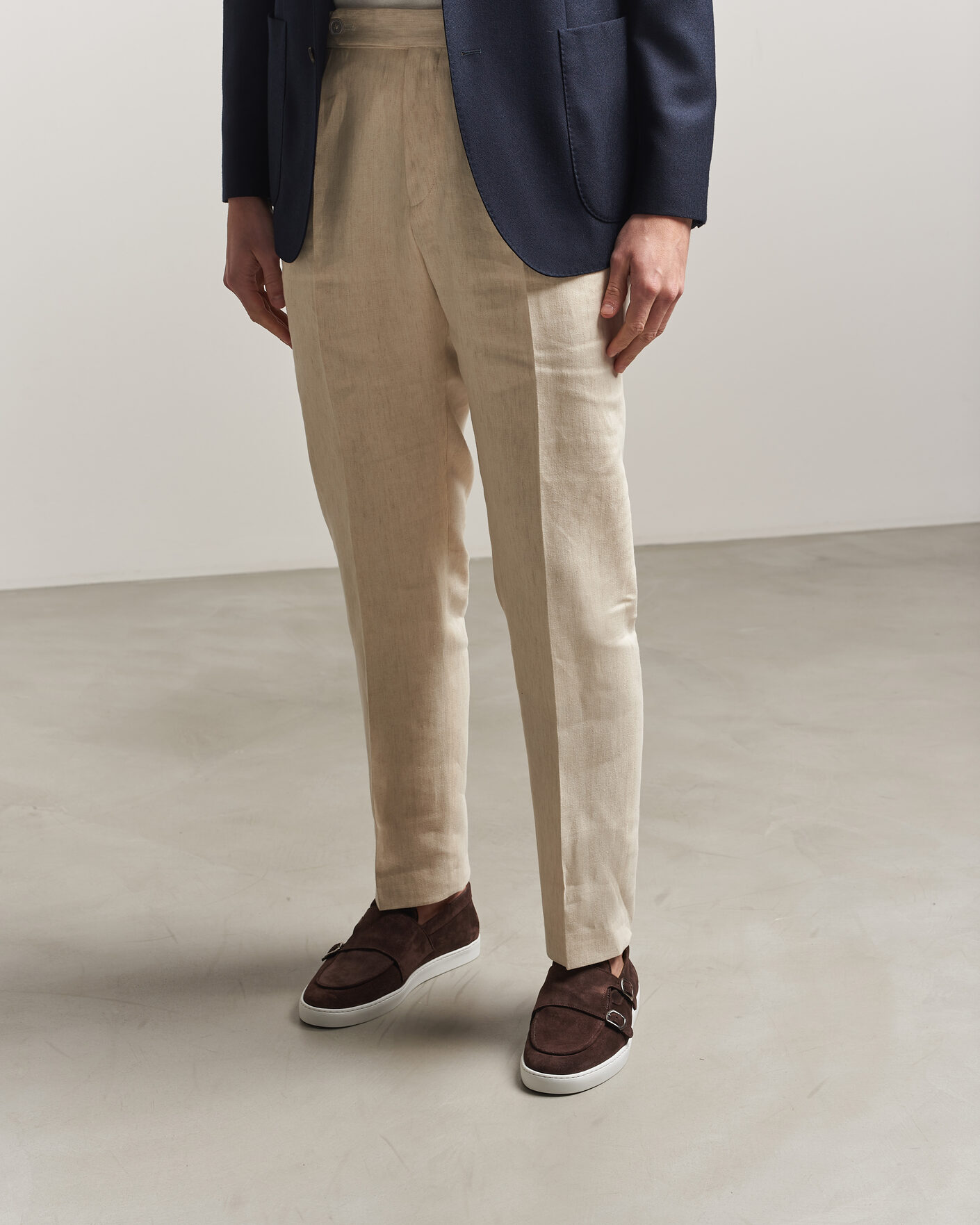 Herren | Loafer | Fliteless | Suede Monk Strap Sneaker Loafer Dark Brown