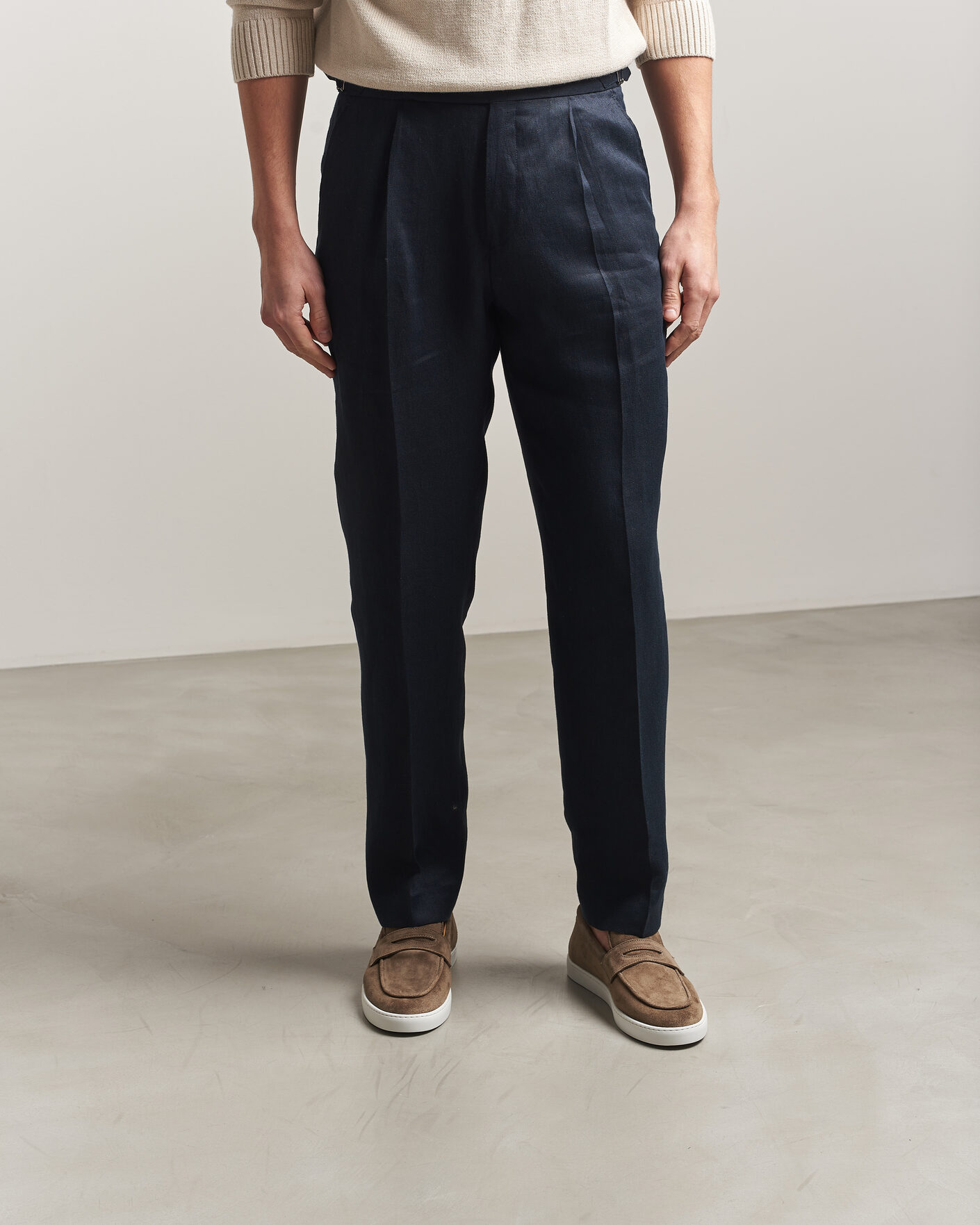 Herren | Loafer | Fliteless | Suede Penny Sneaker Light Brown