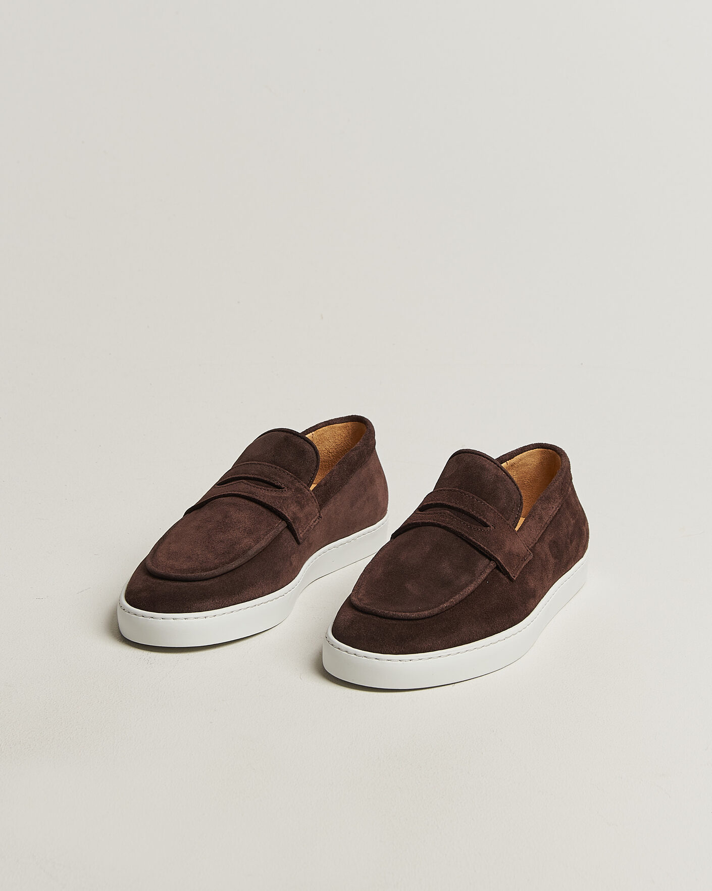 Herren | Loafer | Fliteless | Suede Penny Sneaker Dark Brown