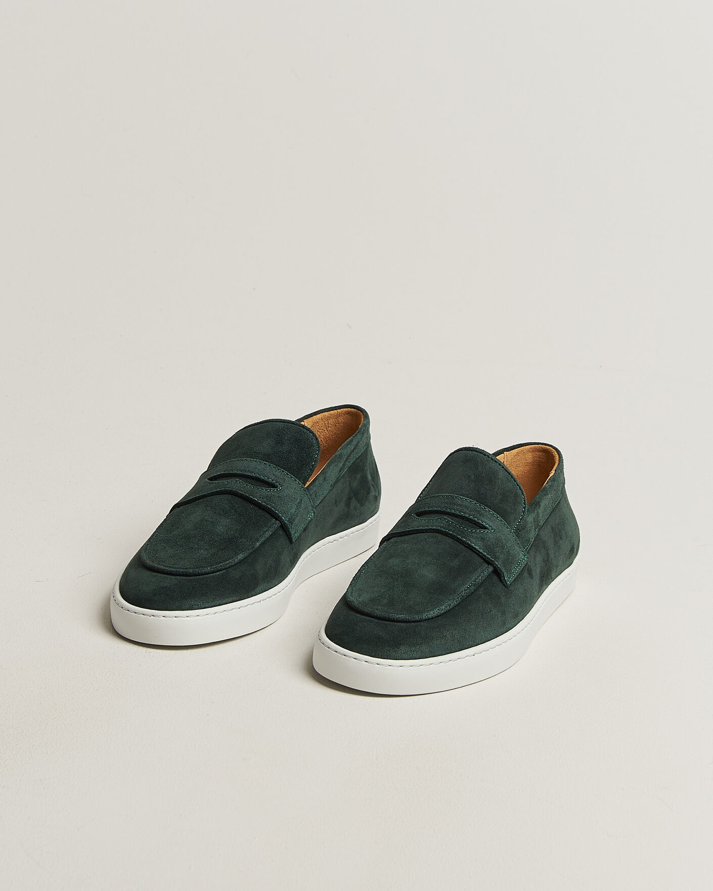 Herren | Loafer | Fliteless | Suede Penny Sneaker Green