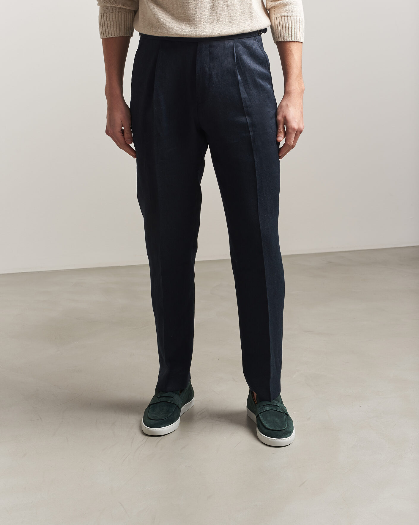 Herren | Loafer | Fliteless | Suede Penny Sneaker Green