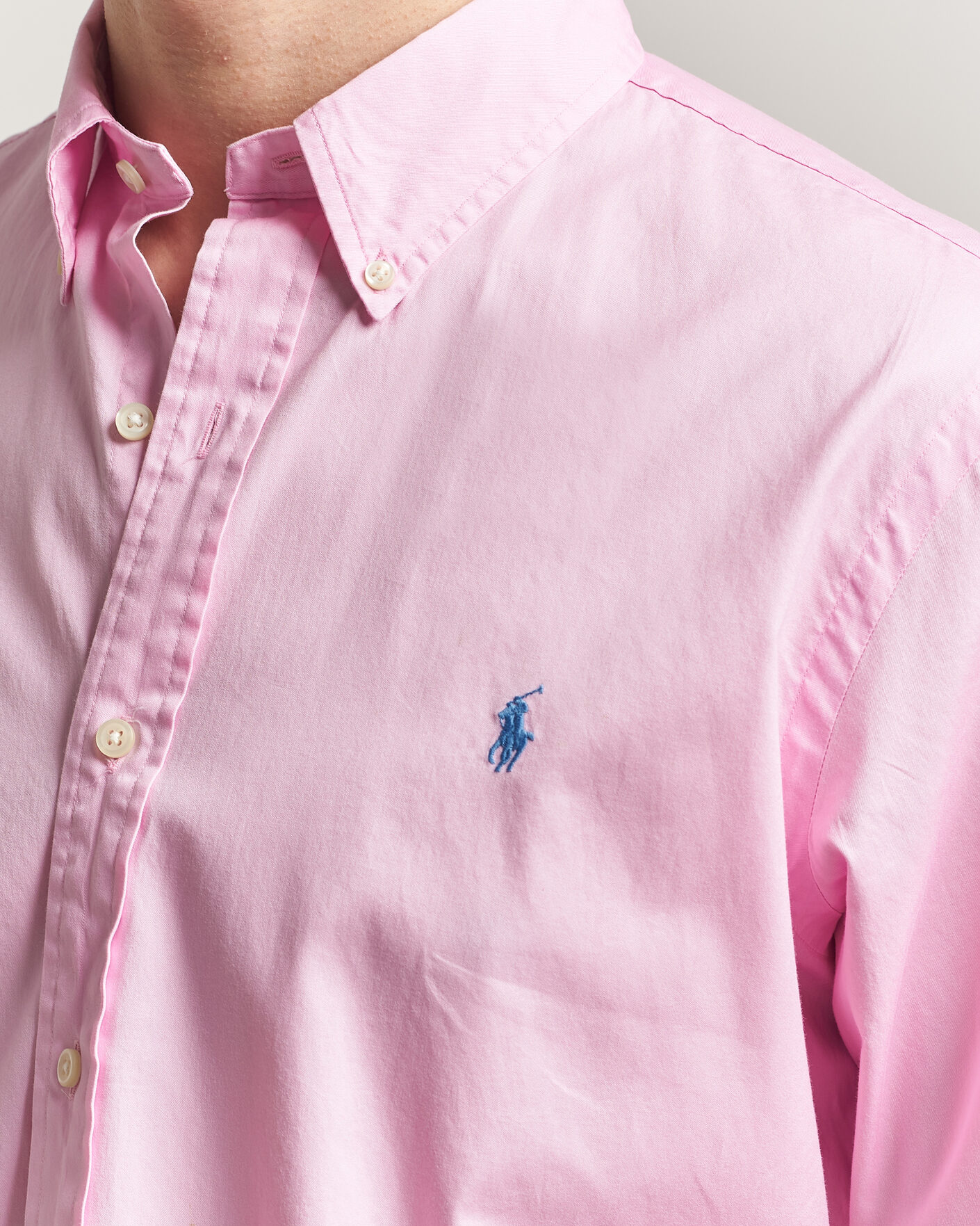 Herren | Hemden | Polo Ralph Lauren | Custom Fit Garment Twill Shirt Carmel Pink