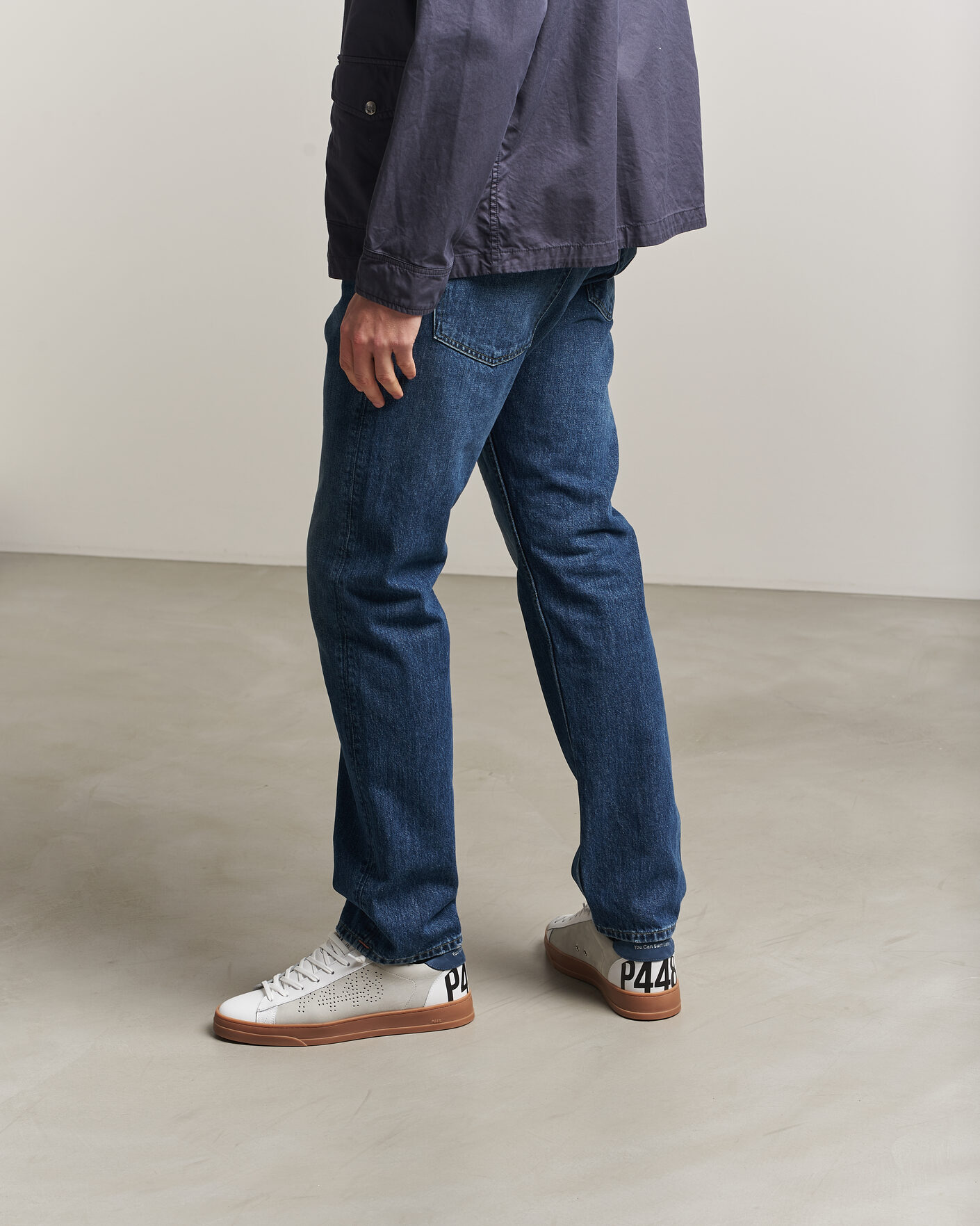 Herren | Sneaker | P448 | Jack Leather Sneaker White/Navy