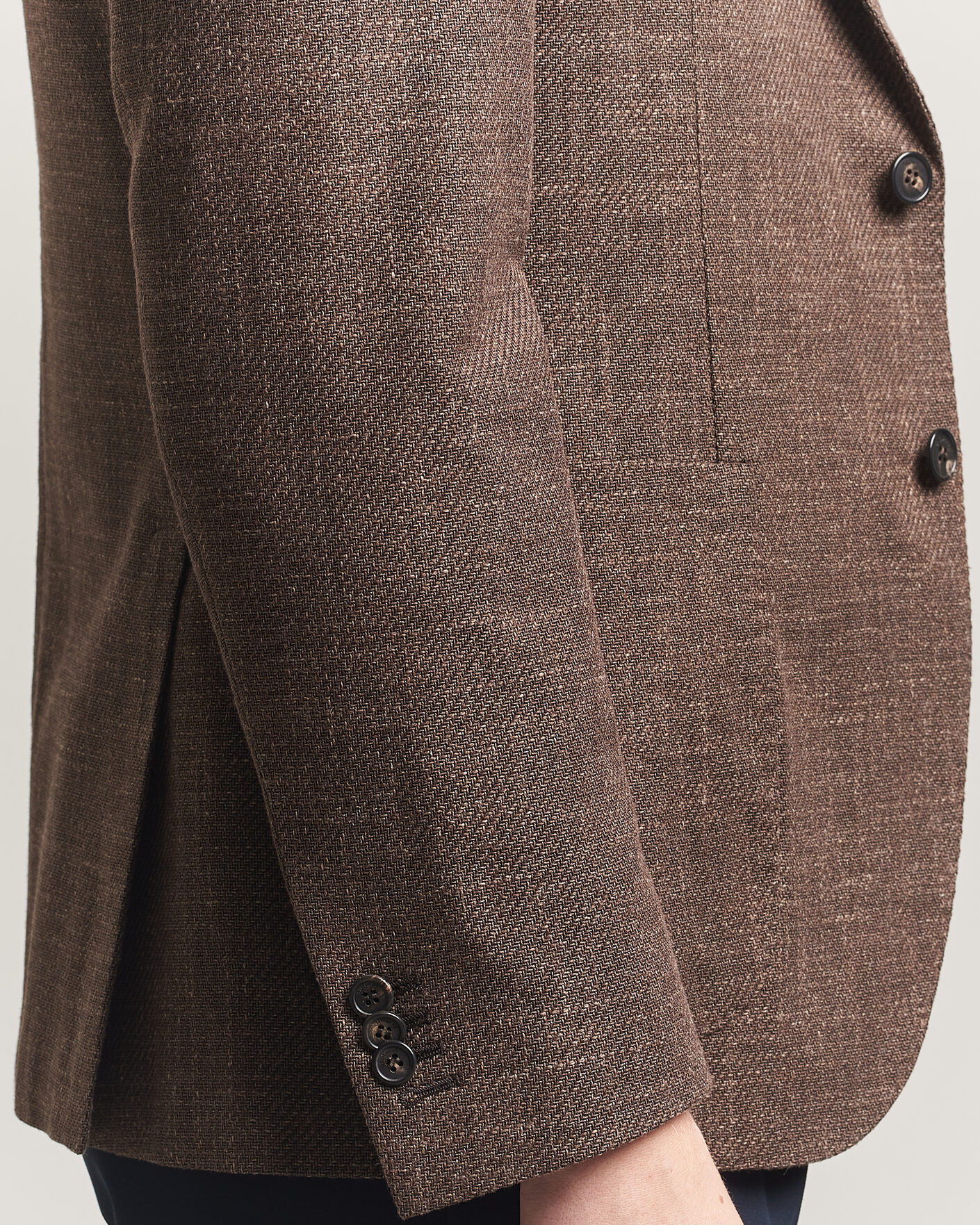 Herren | Sakkos | Incotex | Structured Cotton Blazer Dark Brown