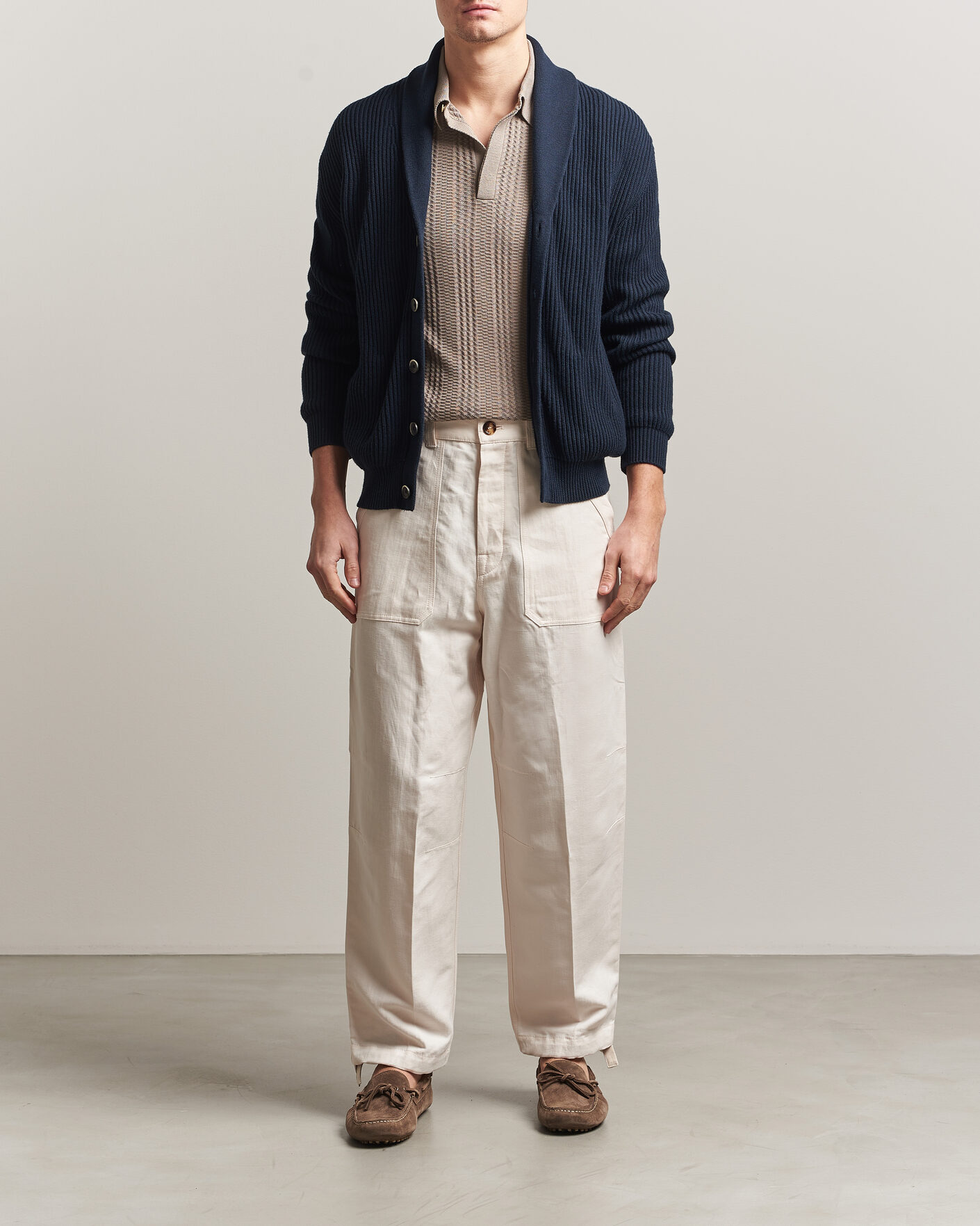 Herren | Hosen | Brunello Cucinelli | Linen Casual Pants Off White