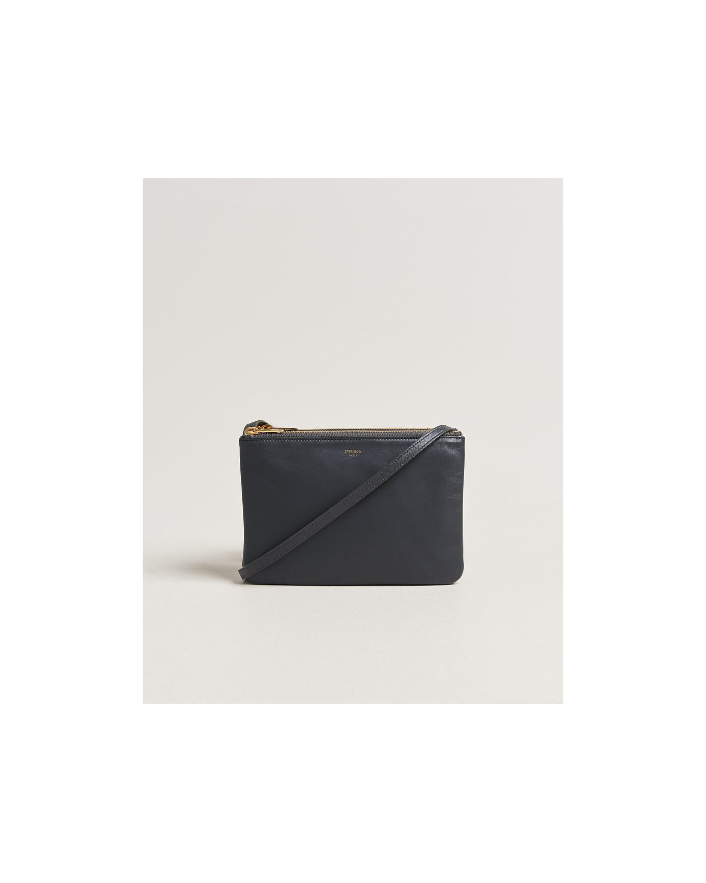 Herren | Pre-Owned & Vintage Bags | Celine Pre-Owned | Trio Bag Small Leather Grey