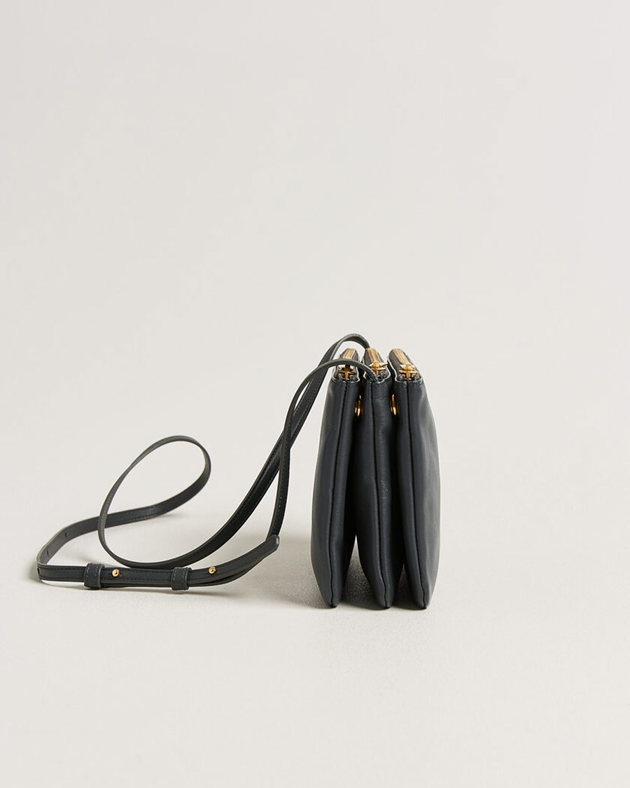 Herren | Pre-Owned & Vintage Bags | Celine Pre-Owned | Trio Bag Small Leather Grey