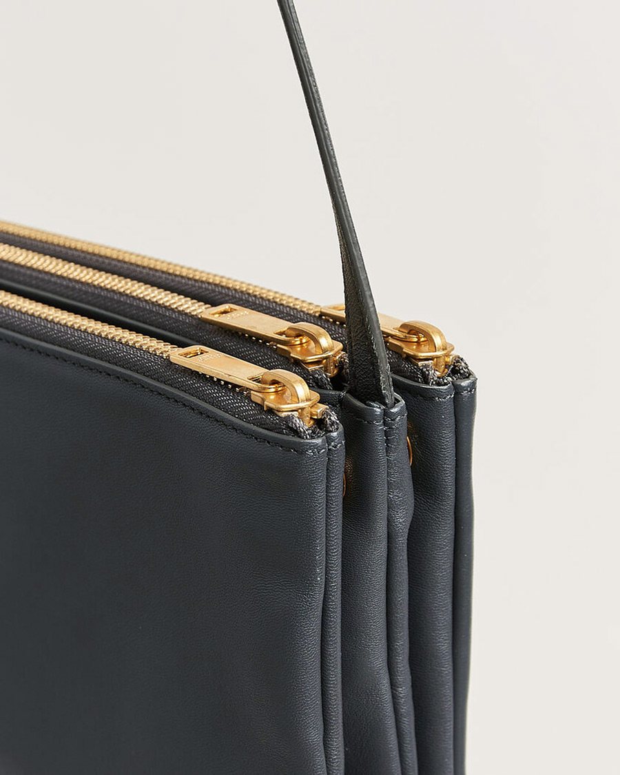 Herren | Pre-Owned & Vintage Bags | Celine Pre-Owned | Trio Bag Small Leather Grey