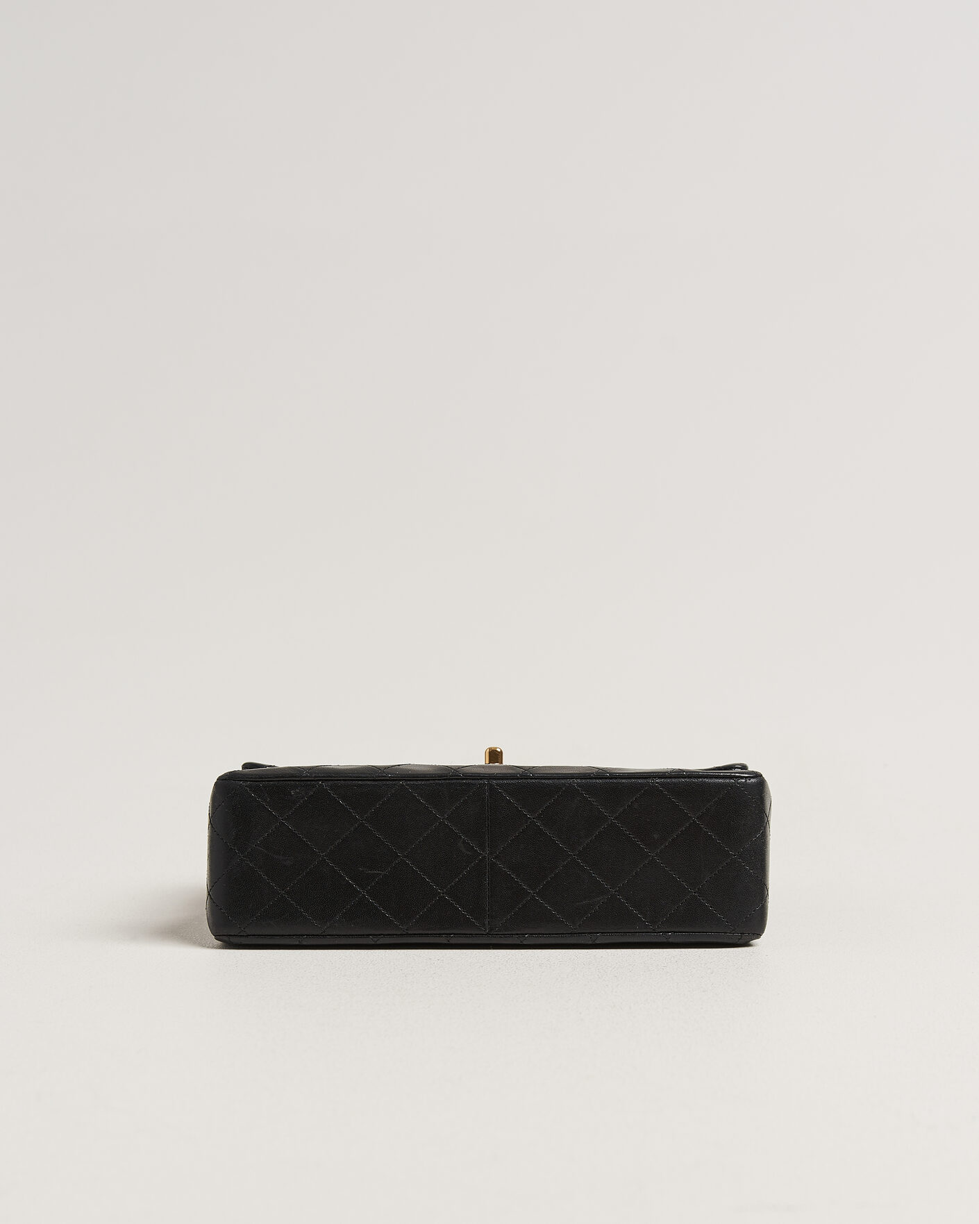 Herren | Pre-Owned & Vintage Bags | Chanel Pre-Owned | Classic Medium Square Double Flap Bag Lambskin Black