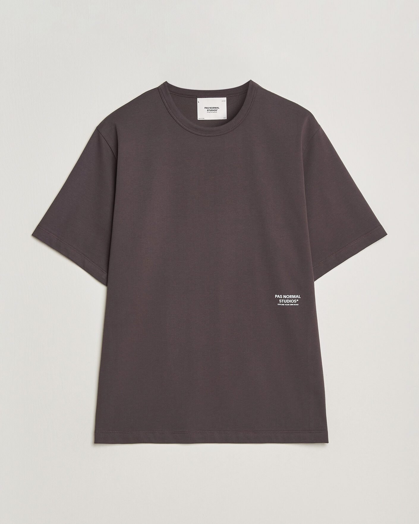 Herren | T-Shirts | Pas Normal Studios | Off Race Cotton Tech T-Shirt Dark Purple