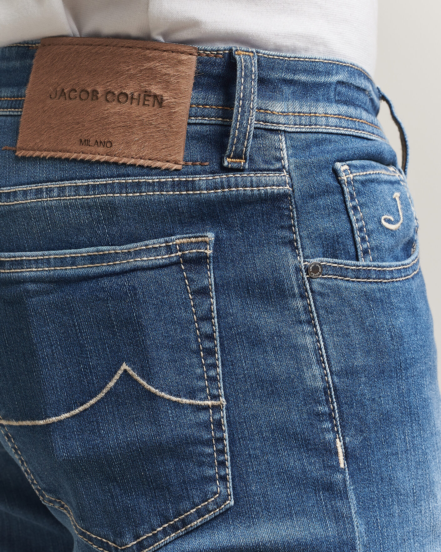 Herren | Hosen | Jacob Cohën | Bard Slim Fit Super Stretch Jeans Light Vintage