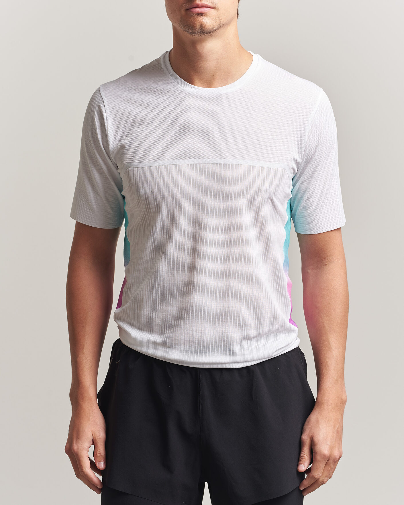 Herren | T-Shirts | SOAR Running | Hot Weather Tee White/Blue