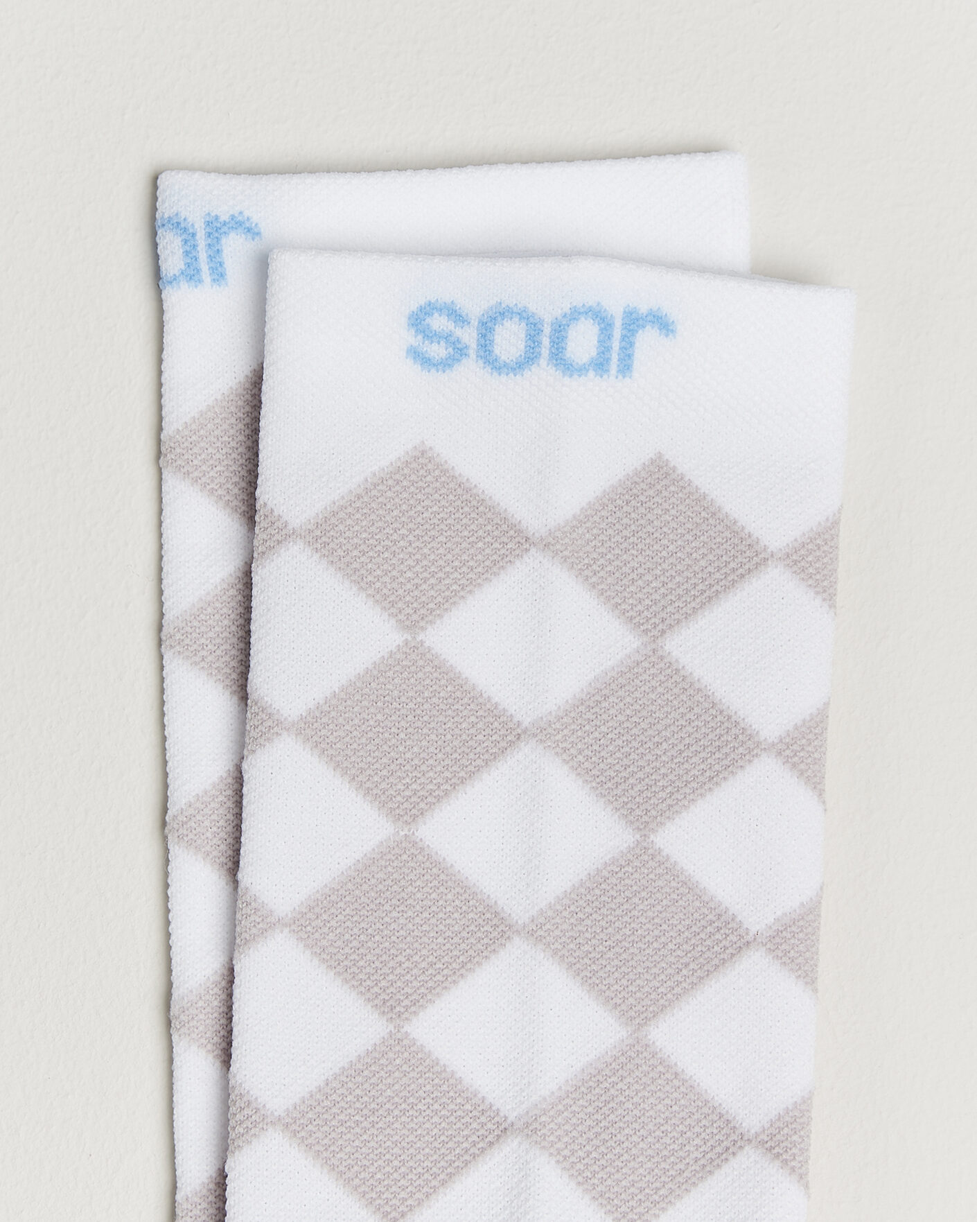 Herren | Unterwäsche | SOAR Running | Diamond Crew Sock White/Grey