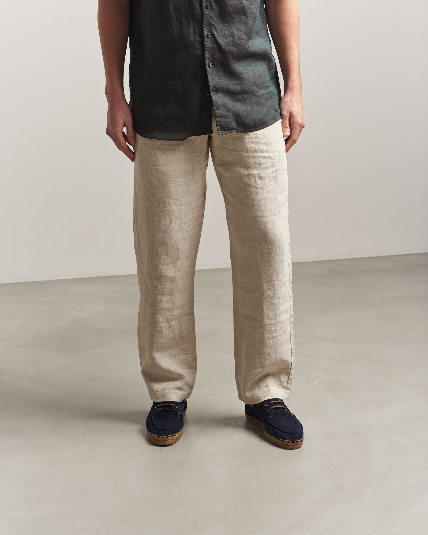 Herren | Espadrillo | Castañer | Nemo Casual Suede Boat Shoe Azul Oscuro
