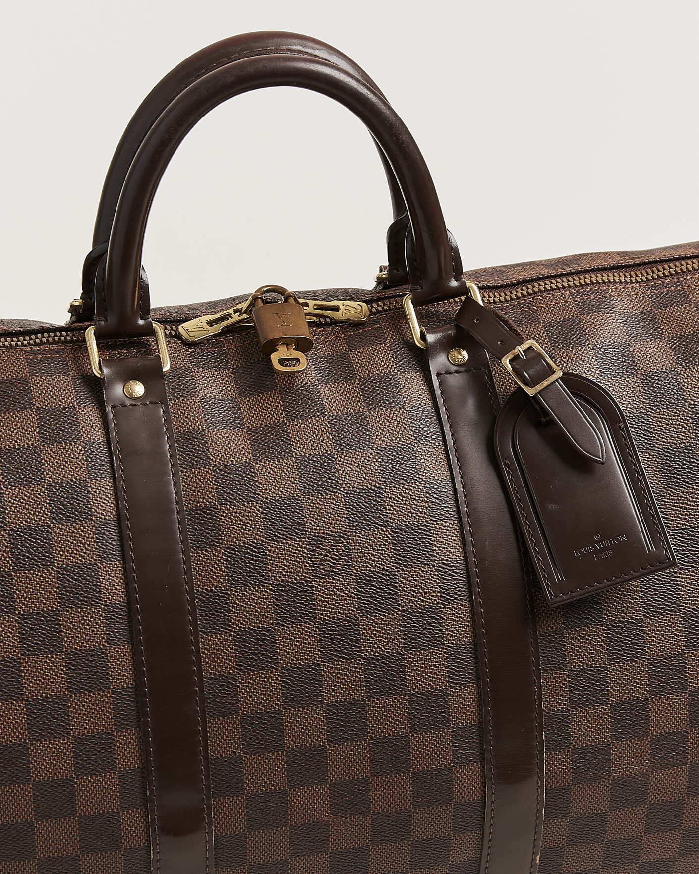 Herren | Pre-Owned & Vintage Bags | Louis Vuitton Pre-Owned | Keepall 50 Damier Ebene