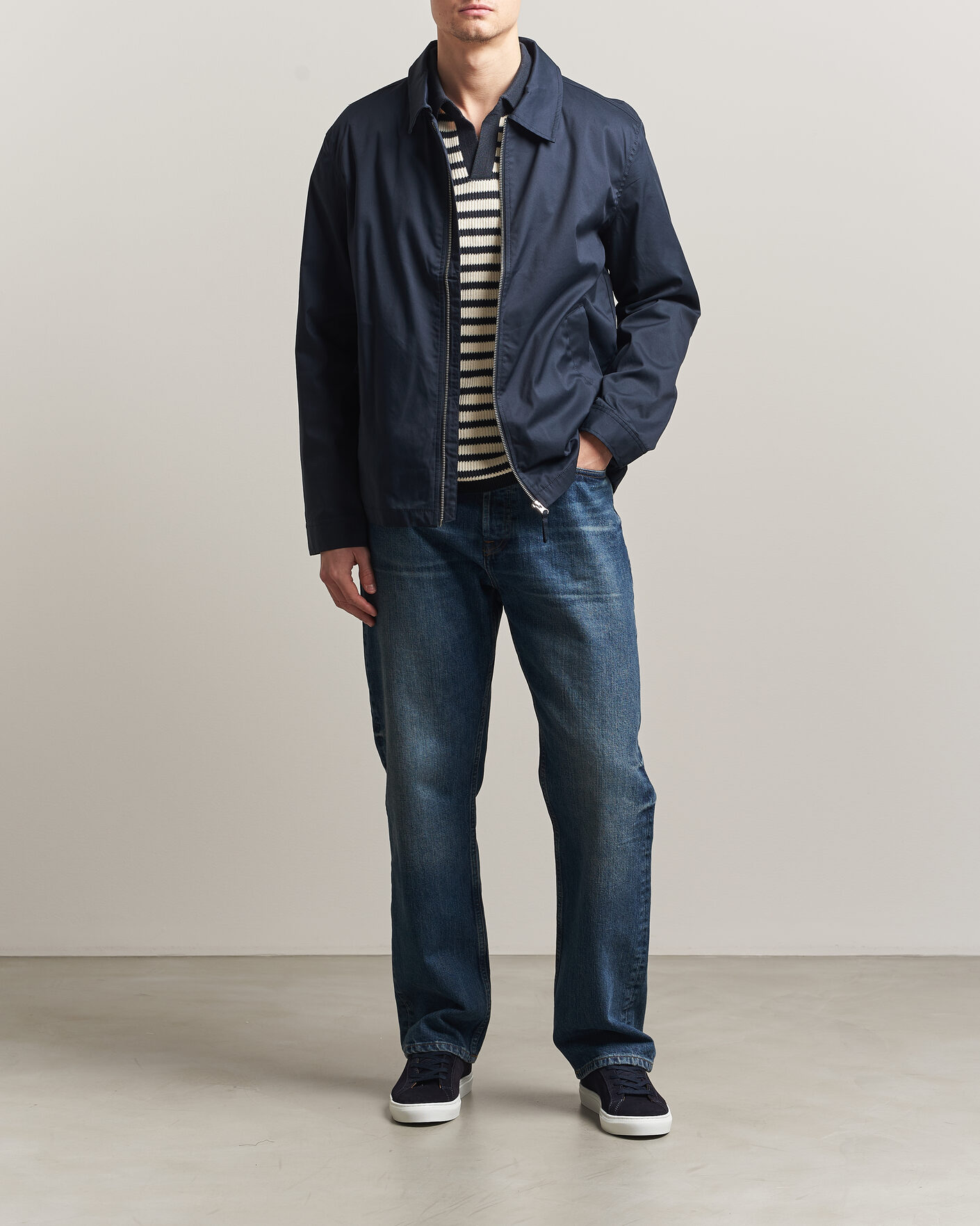 Herren | Jacken | A Day's March | Garland Cotton Jacket Navy
