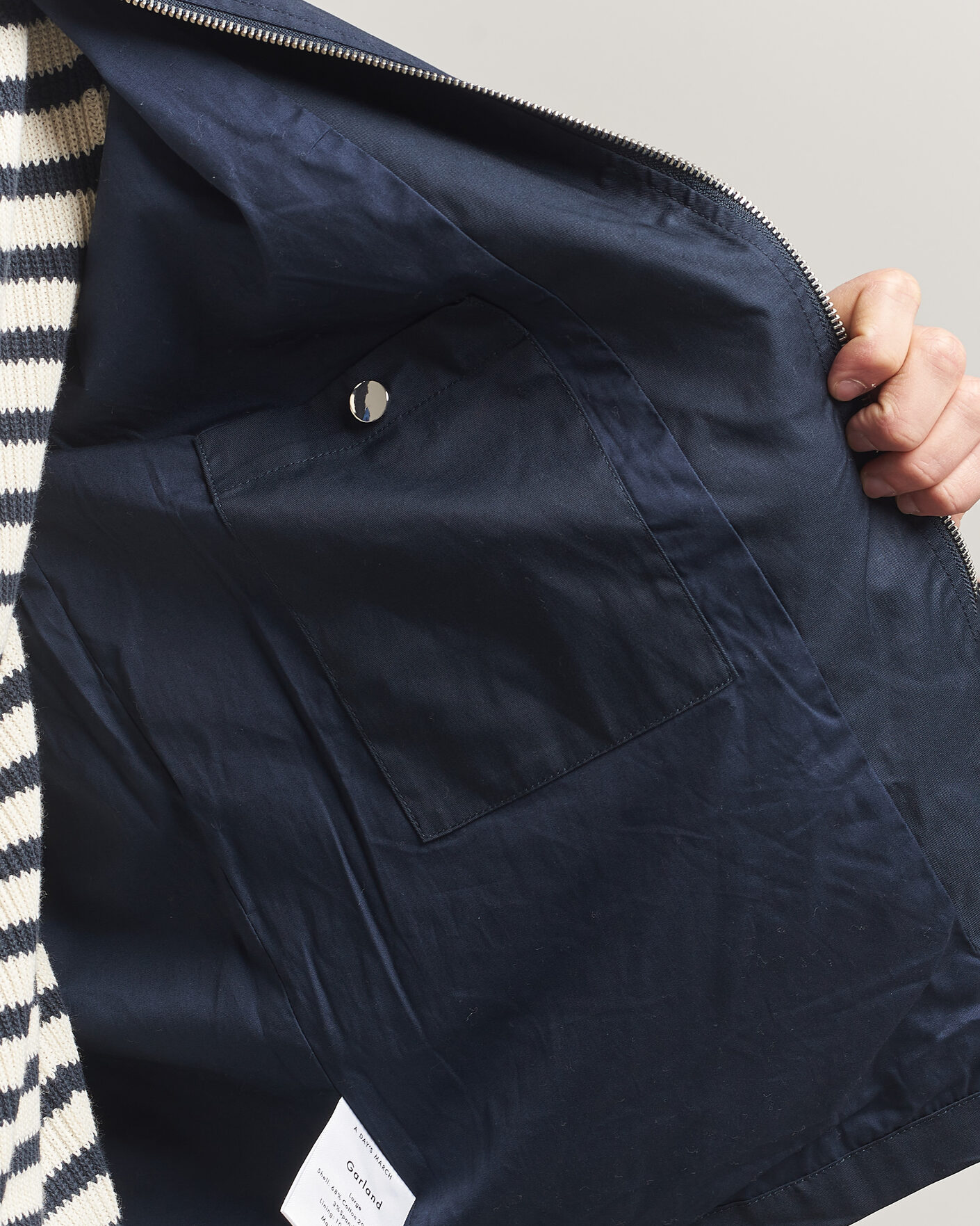Herren | Jacken | A Day's March | Garland Cotton Jacket Navy