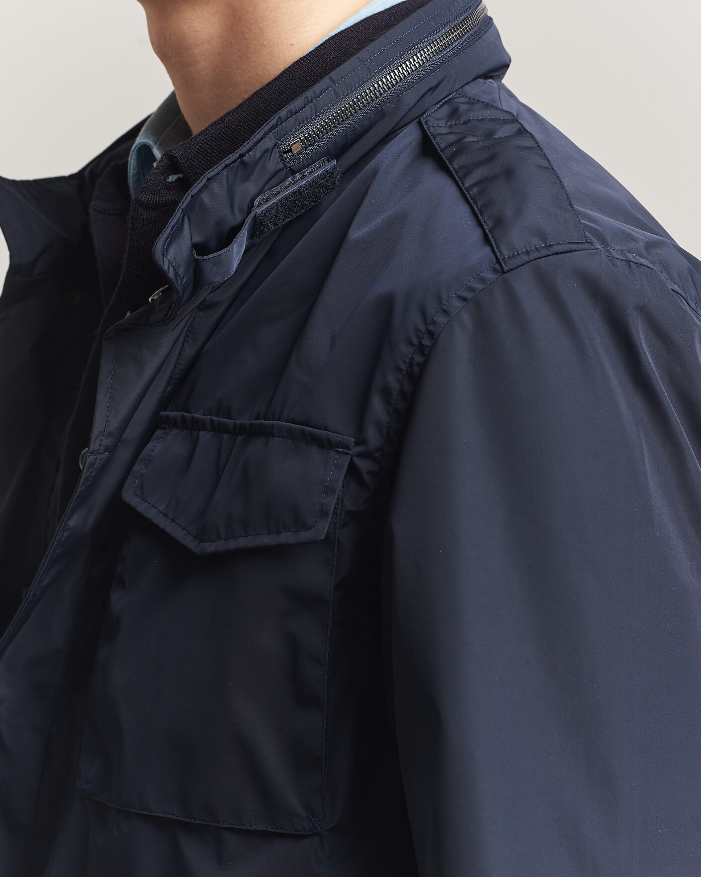Herren | Jacken | A Day's March | Barnett M65 Nylon Jacket Navy