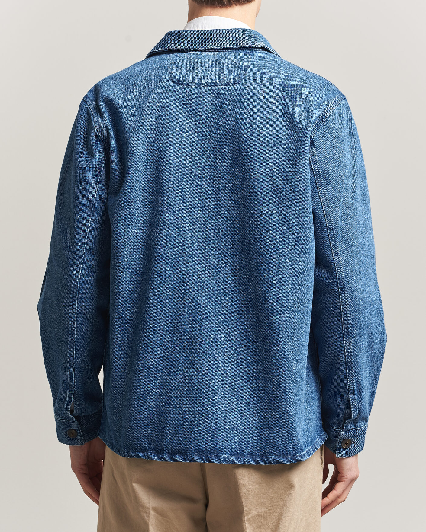 Herren | Hemden | A Day's March | Algot Denim Overshirt Washed Blue