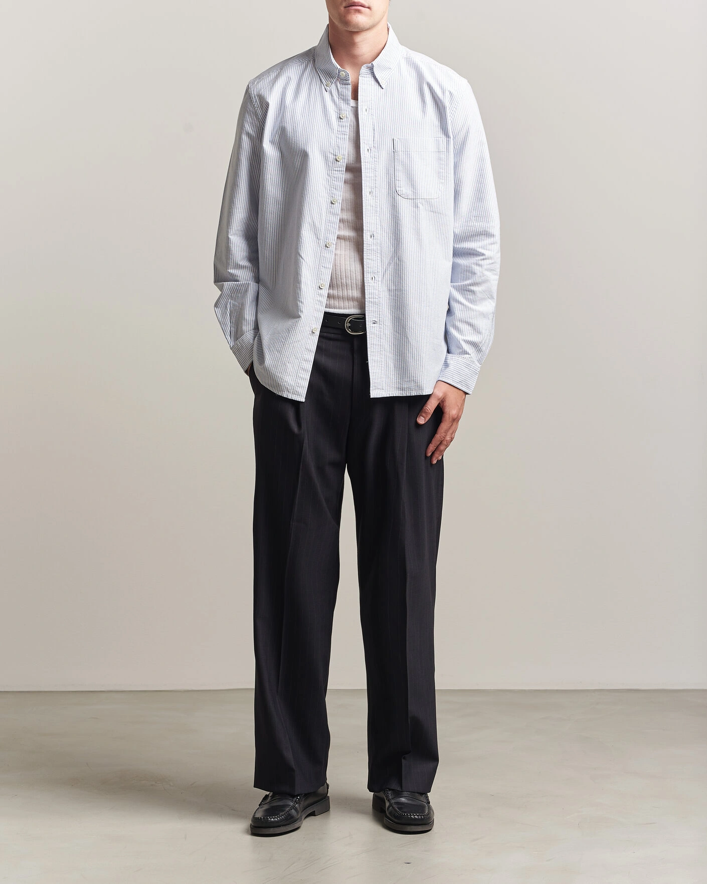 Herren |  | A Day's March | Original Oxford Shirt Blue/White