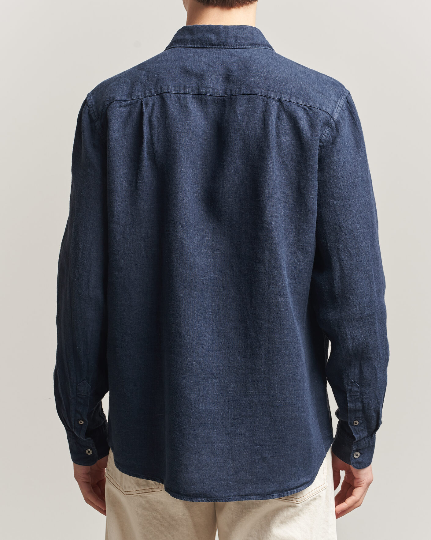 Herren | Hemden | A Day's March | Daintree Linen Shirt Navy
