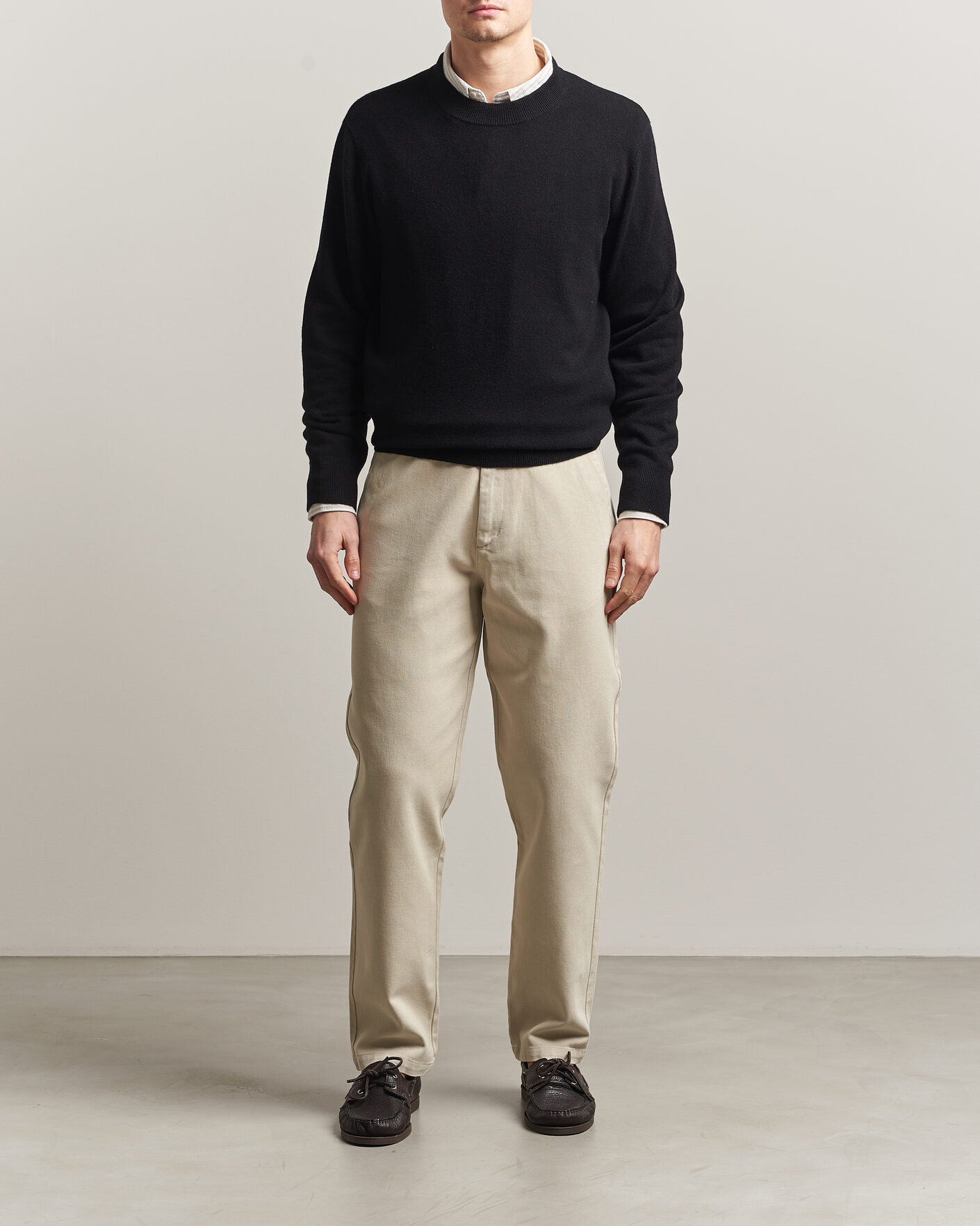 Herren | Pullover | A Day's March | Marlow Cashmere Blend Sweater Black
