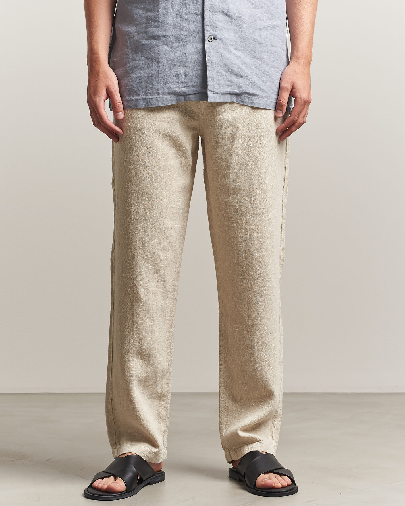 Herren | Hosen | A Day's March | Redwood Linen Trousers Oyster