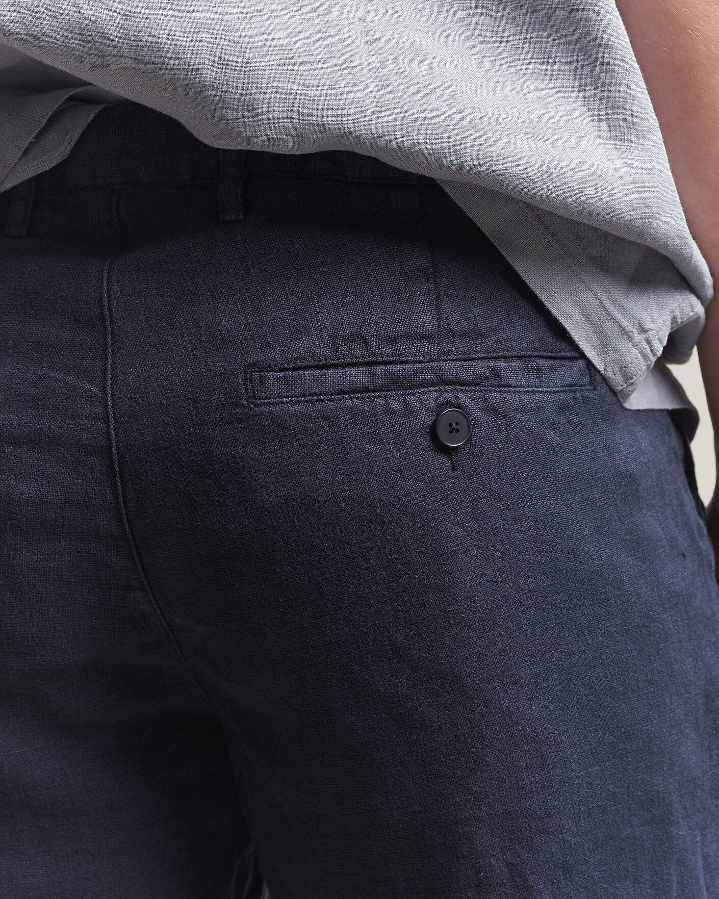Herren | Shorts | A Day's March | Luny Linen Shorts Navy