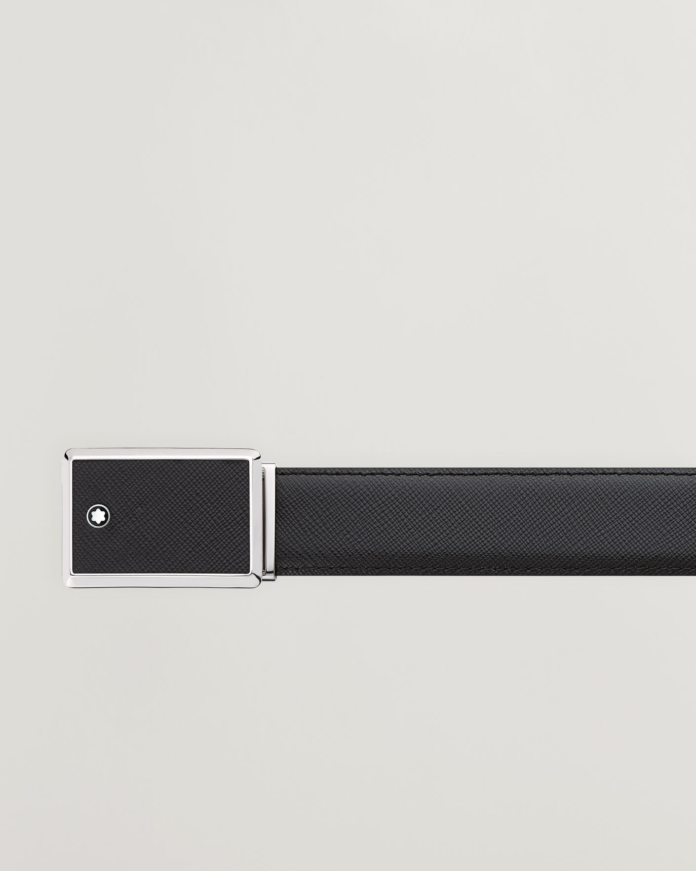 Herren | Gürtel | Montblanc | Marquetry Plate 30mm Leather Belt Black