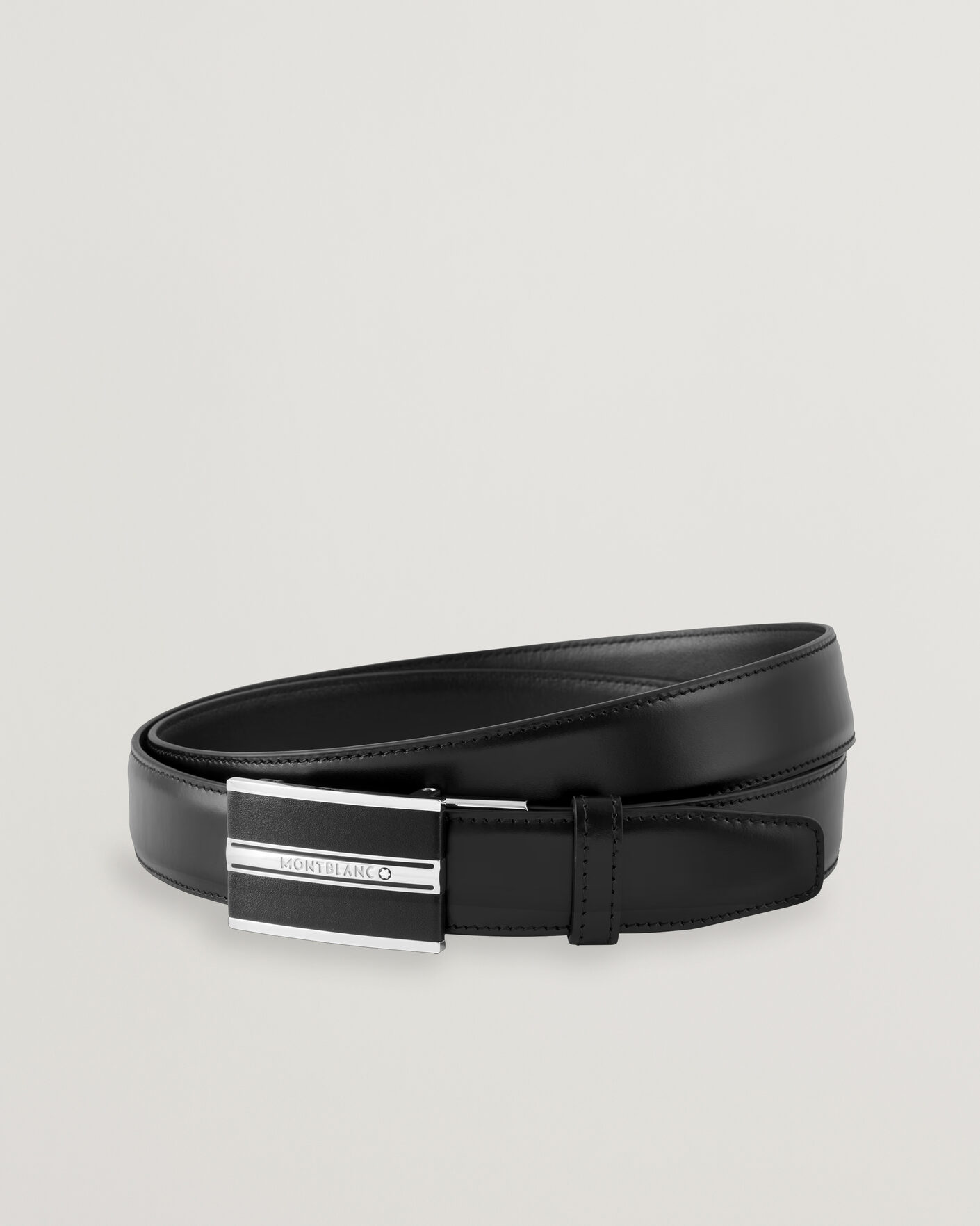 Herren | Gürtel | Montblanc | Plate 30mm Leather Belt Black
