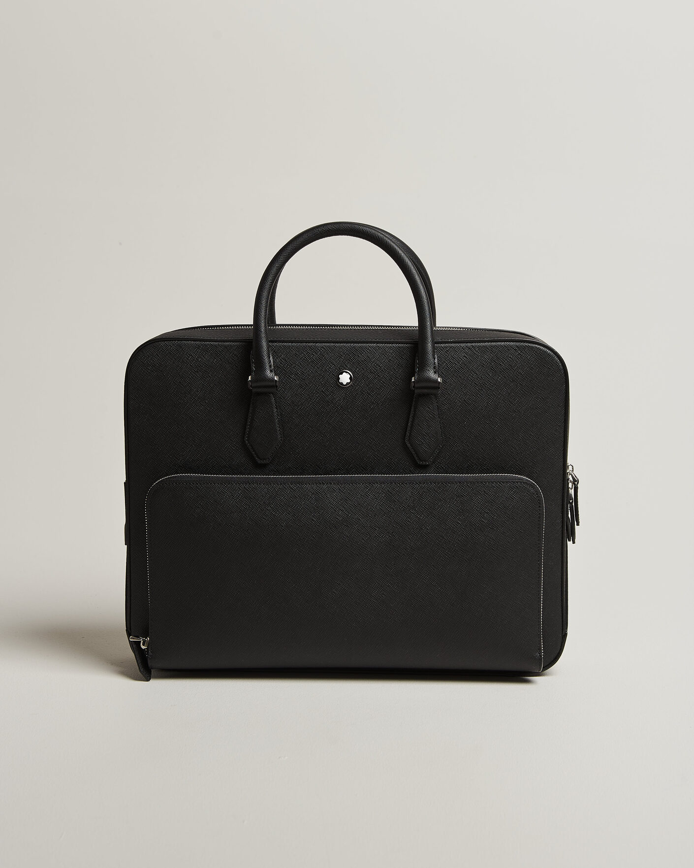 Herren | Taschen | Montblanc | Medium Sartorial Leather Briefcase with Pocket Black