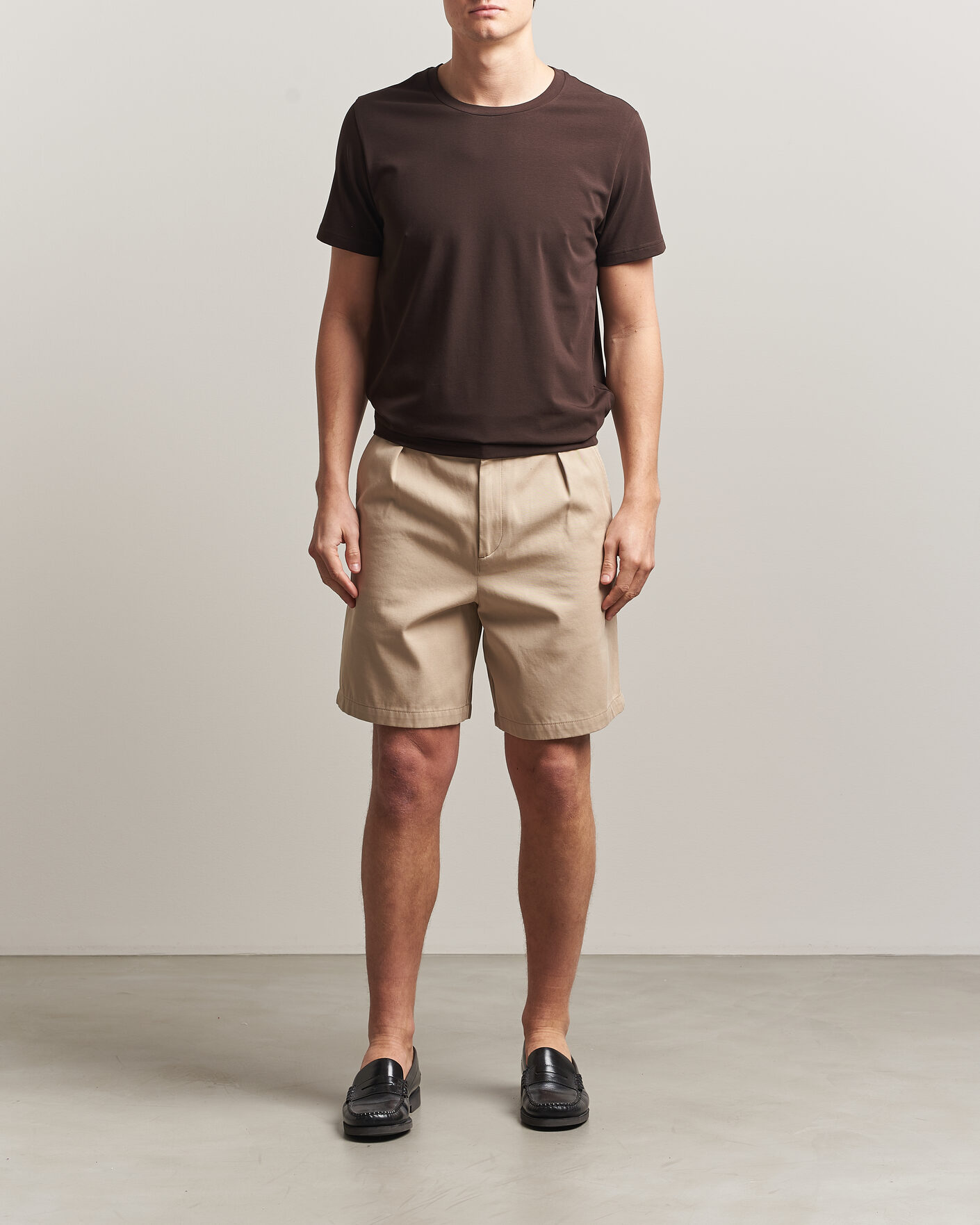 Herren | T-Shirts | Filippa K | Soft Lycra T-Shirt Dark Chocolate