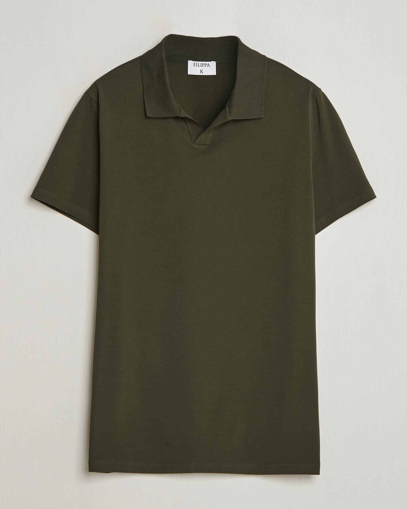 Herren | Poloshirts | Filippa K | Soft Lycra Polo T-Shirt Midnight Olive