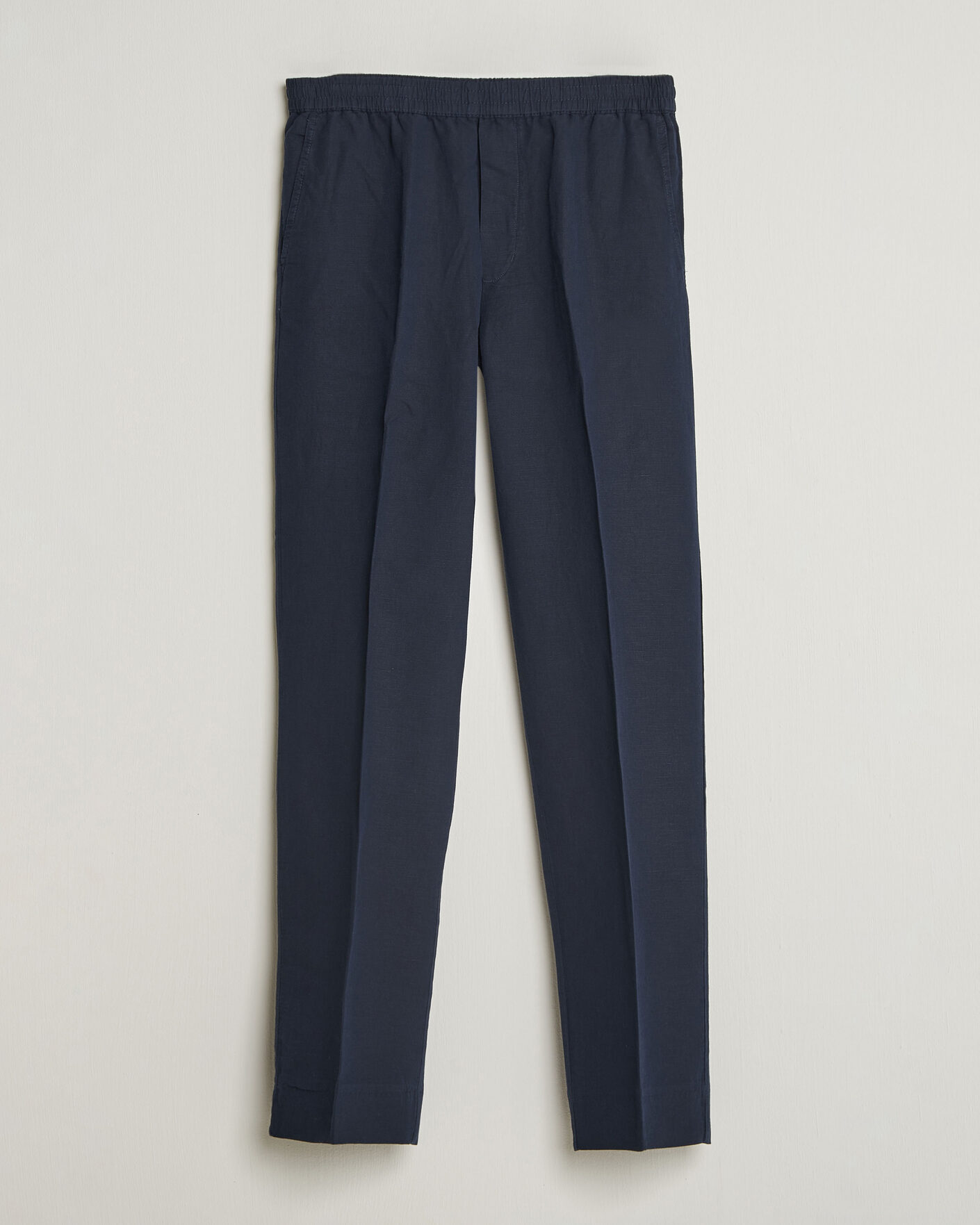Herren | Hosen | Filippa K | Theo Relaxed Linen/Cotton Drawstring Trousers Navy
