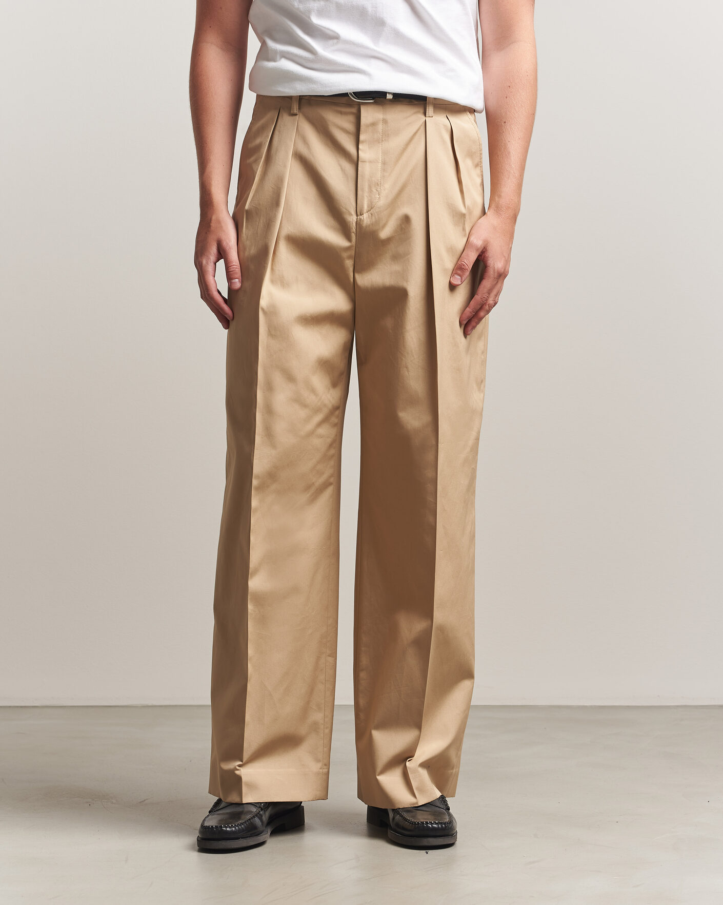 Herren | Hosen | Filippa K | Milo Cotton Trousers Canvas Beige