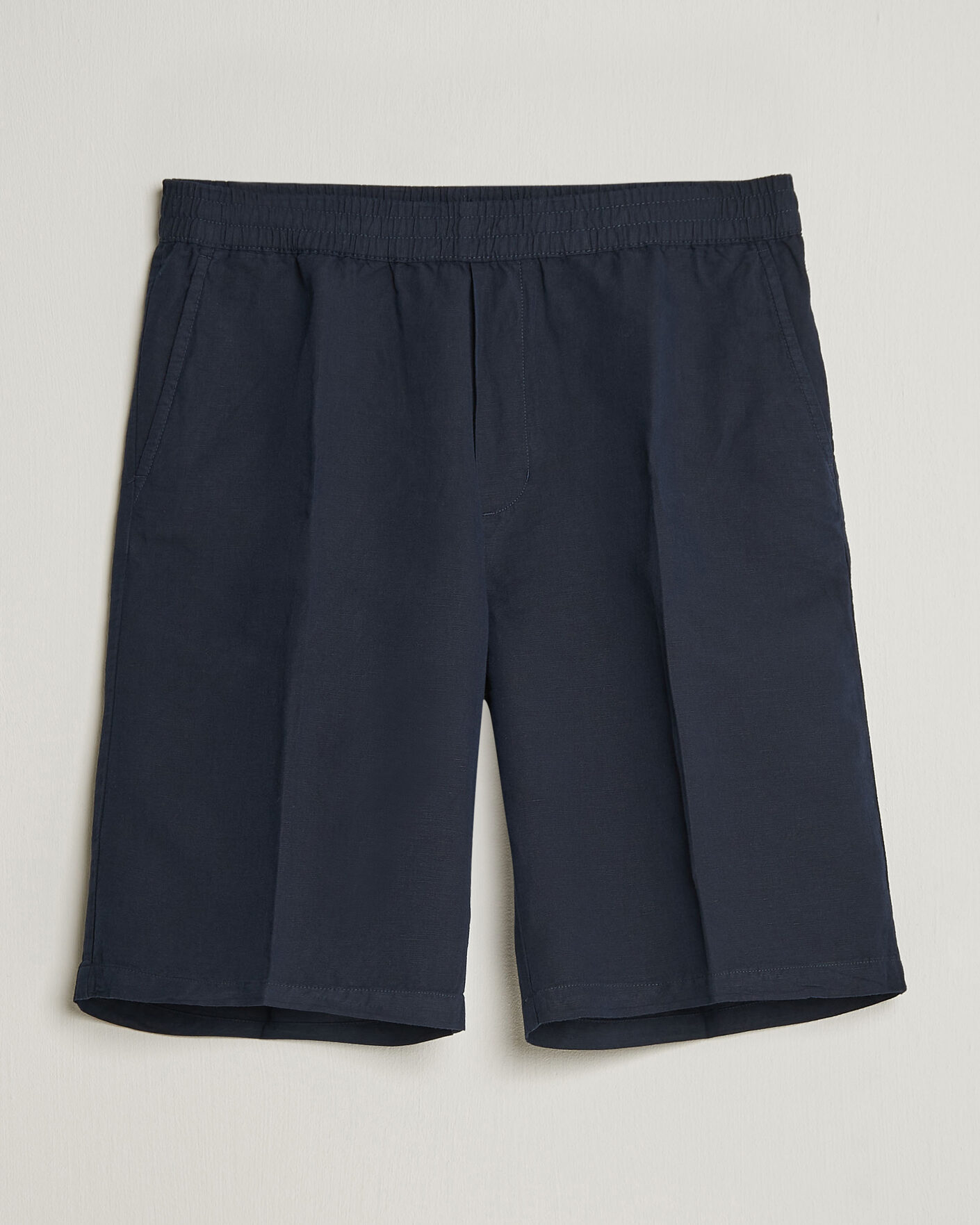 Herren |  | Filippa K | Theo Relaxed Linen/Cotton Drawstring Shorts Navy