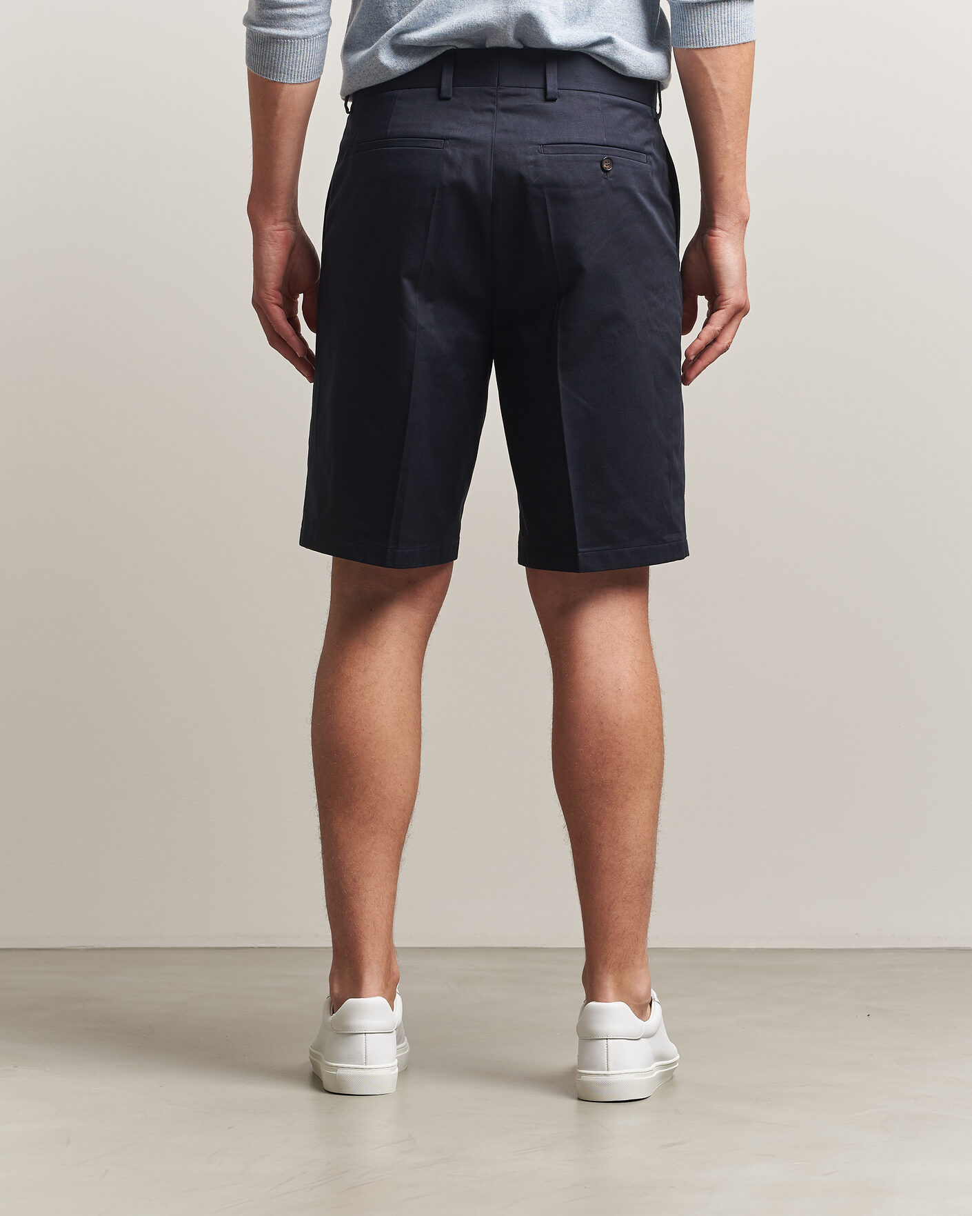 Herren | Shorts | Filippa K | Tailored Cotton Chino Shorts Navy