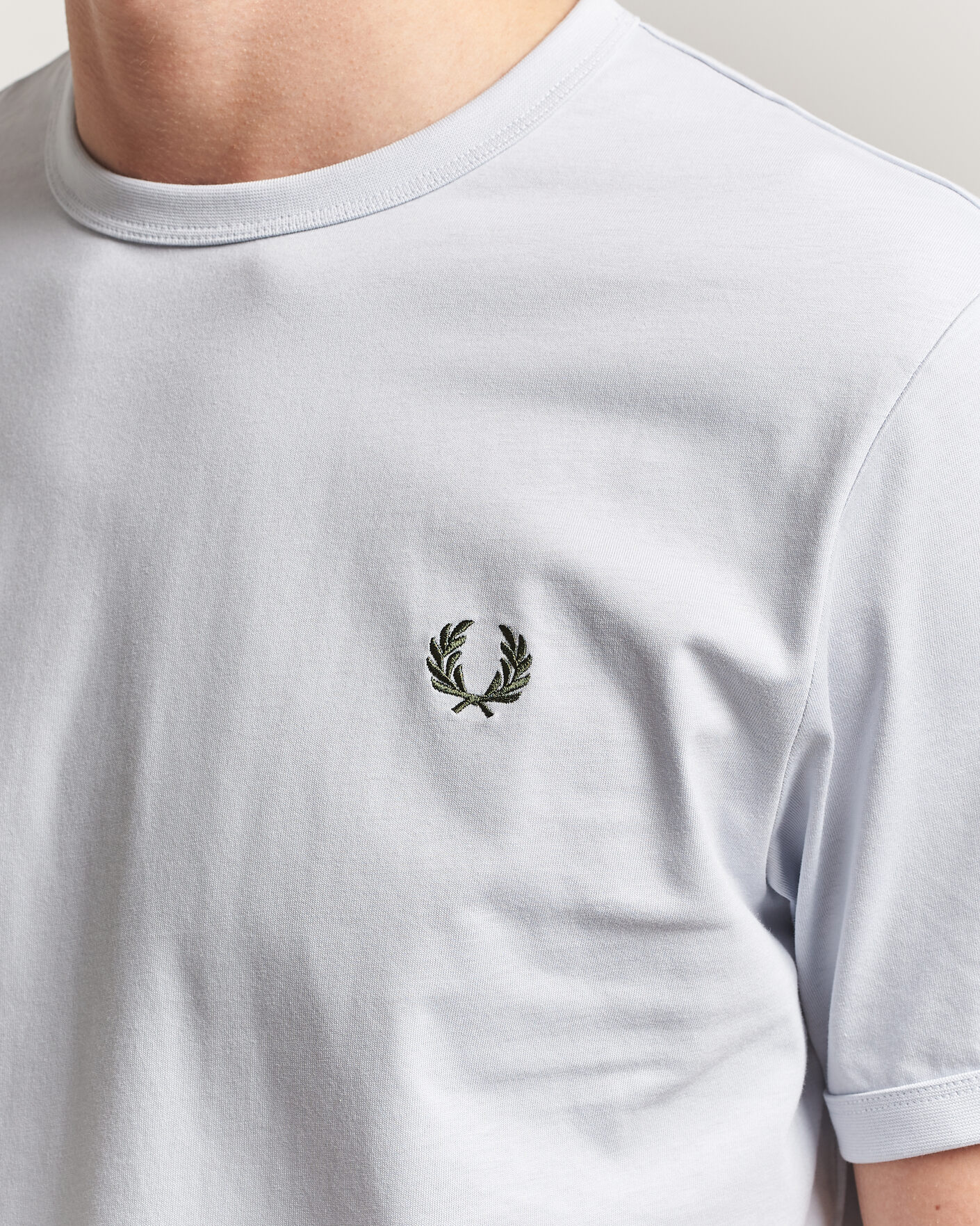 Herren | T-Shirts | Fred Perry | Ringer T-Shirt Dusky Blue