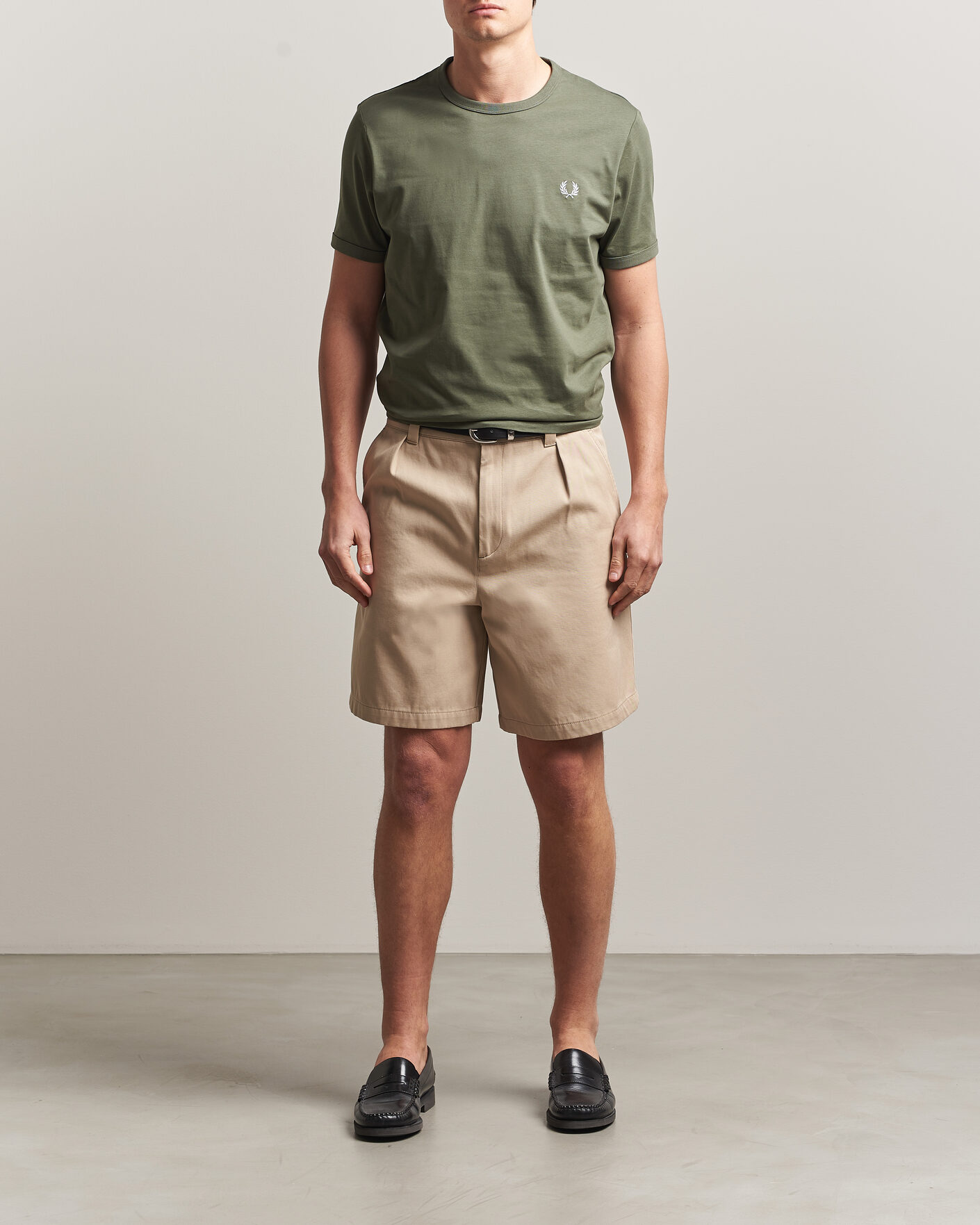 Herren | T-Shirts | Fred Perry | Ringer T-Shirt Laurel Wreath Green