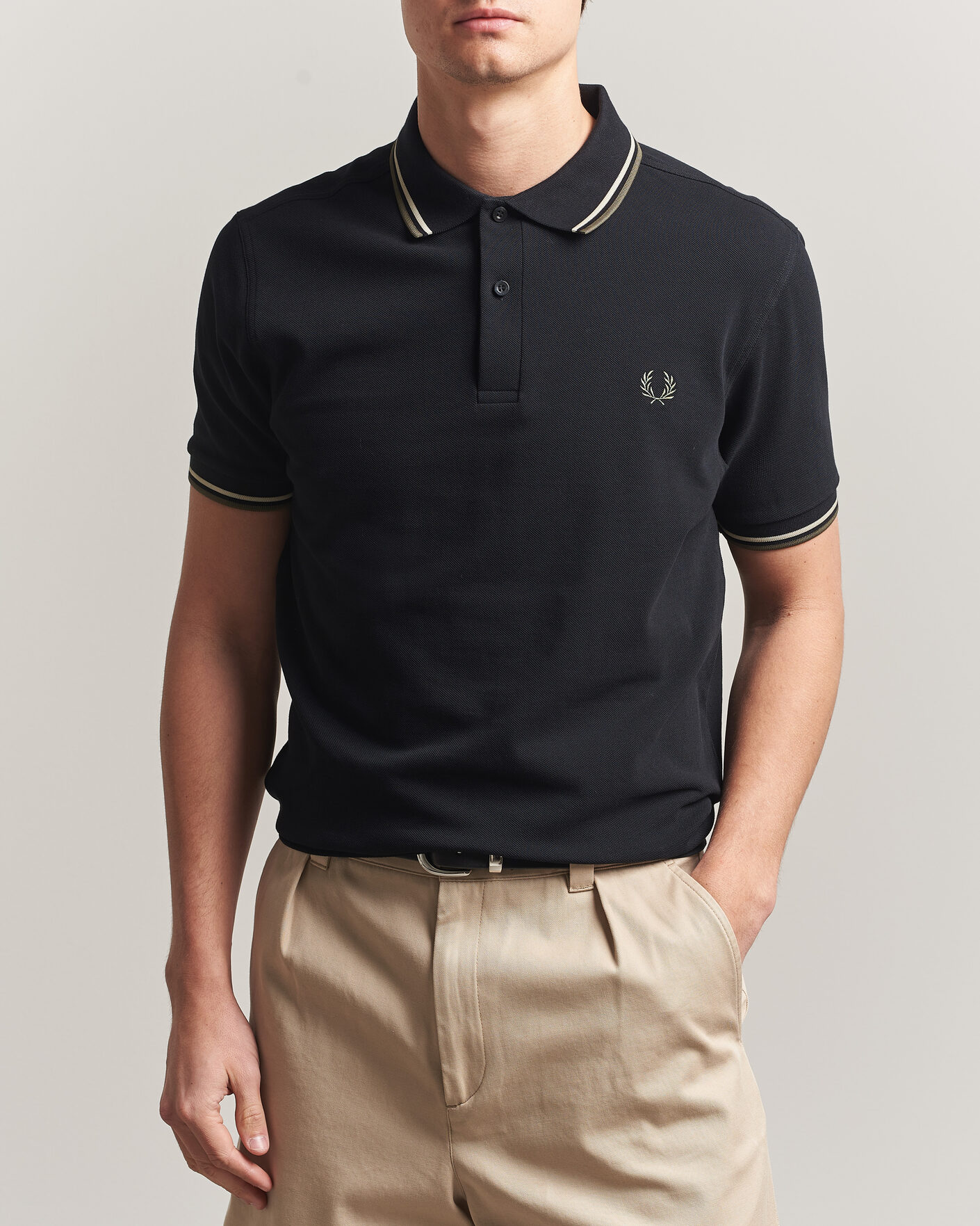 Herren | Poloshirts | Fred Perry | Twin Tipped Polo Shirt Black