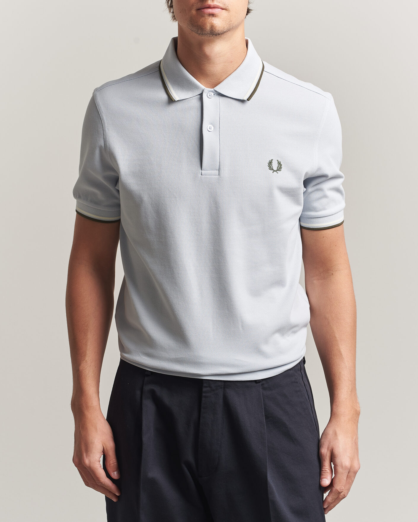 Herren | Poloshirts | Fred Perry | Twin Tipped Polo Shirt Dusky Blue