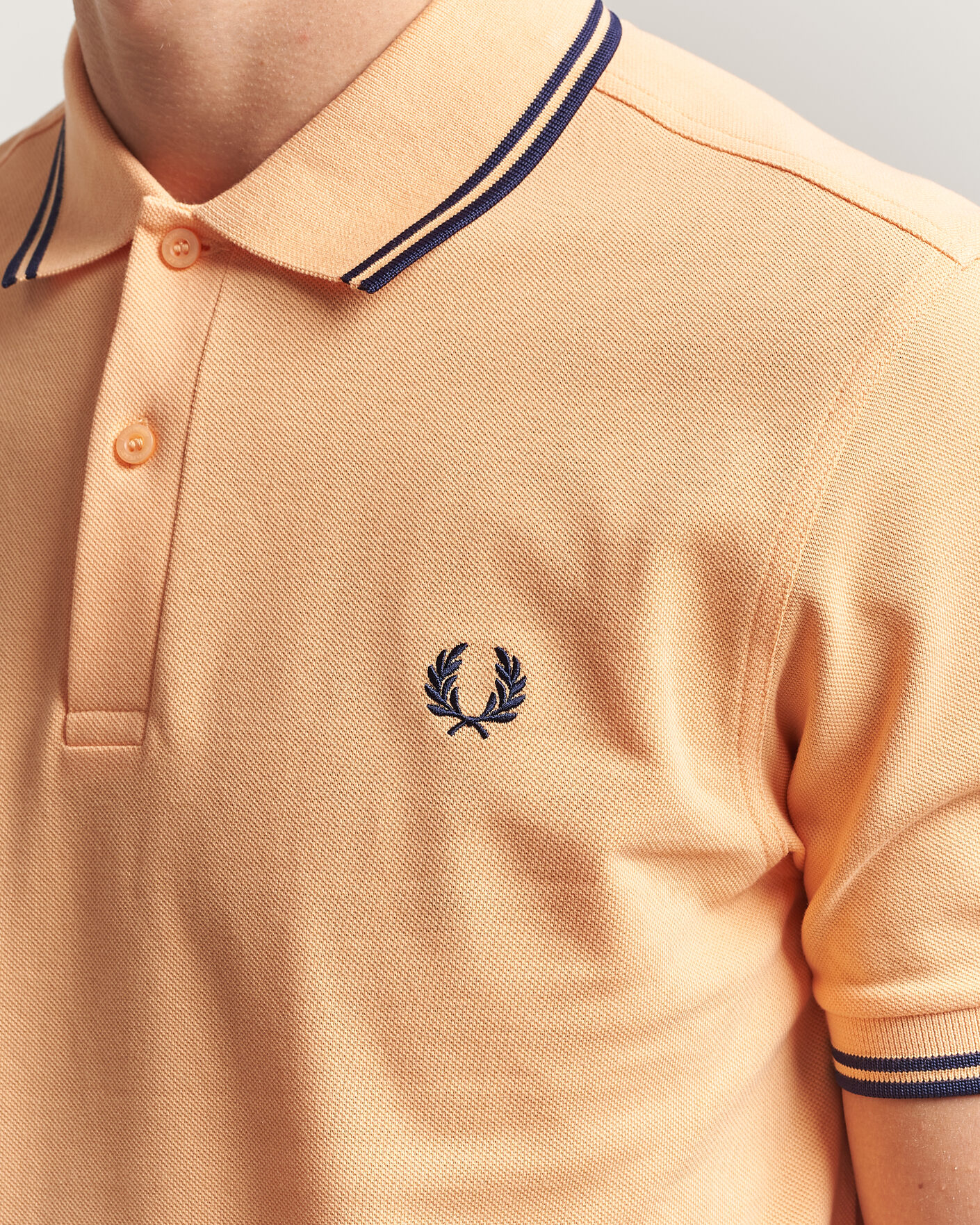 Herren | Poloshirts | Fred Perry | Twin Tipped Polo Shirt Peach