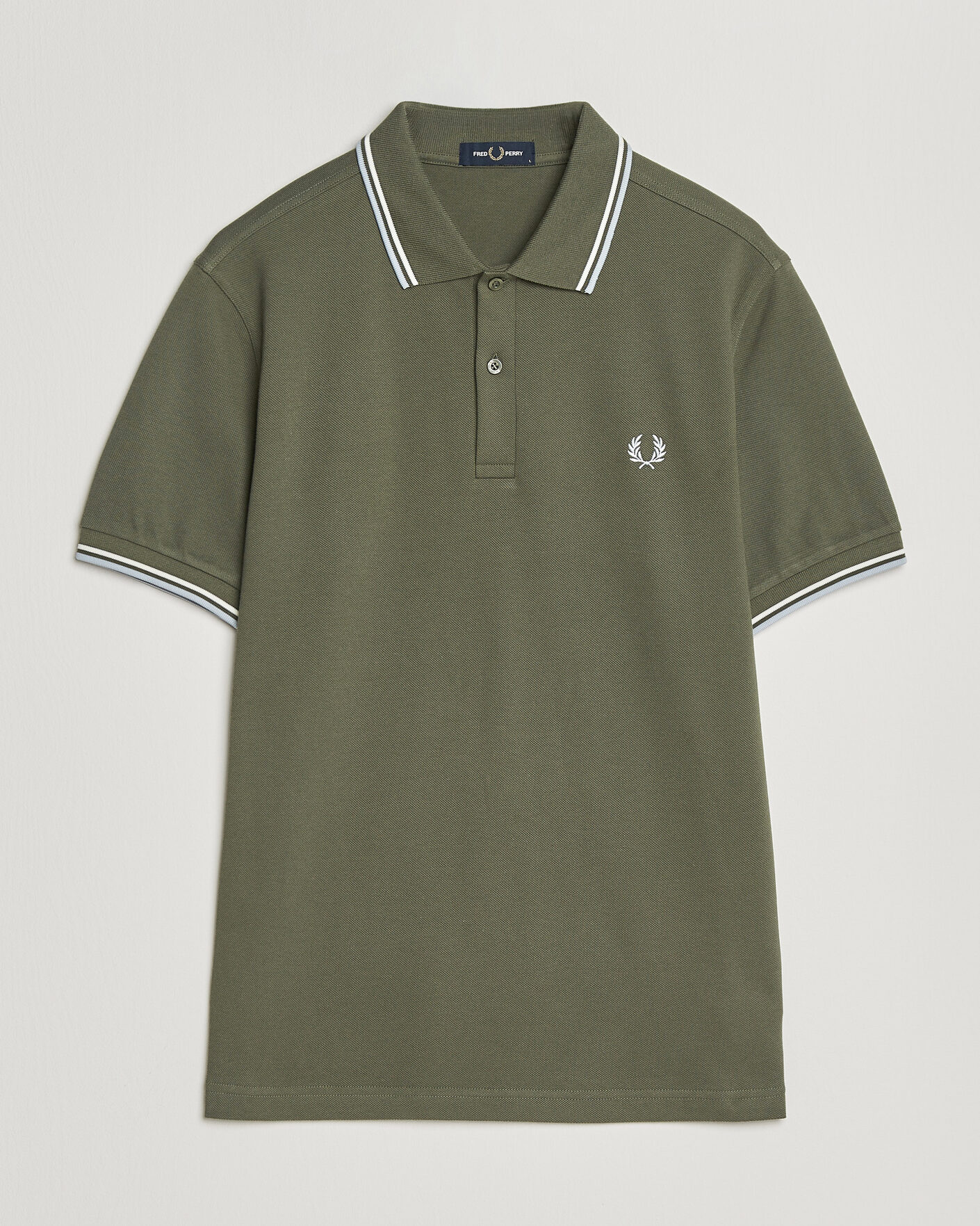 Herren | Poloshirts | Fred Perry | Twin Tipped Polo Shirt Laurel Wreath Green
