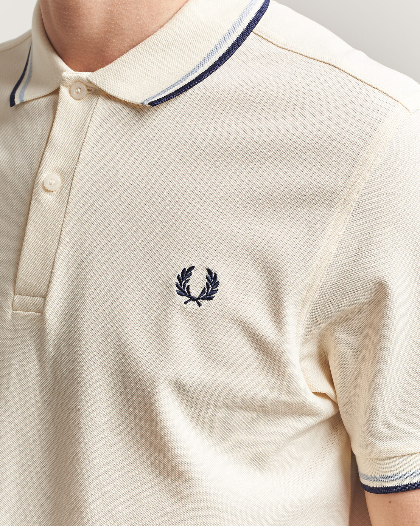 Herren | Poloshirts | Fred Perry | Twin Tipped Polo Shirt Ecru