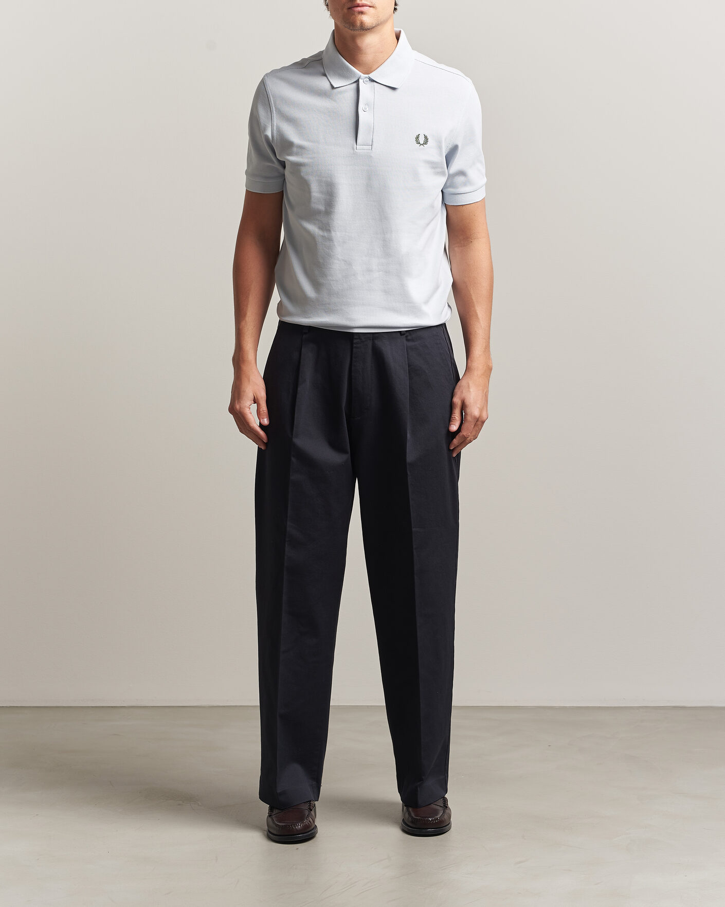 Herren | Poloshirts | Fred Perry | Plain Polo Shirt Dusty Blue
