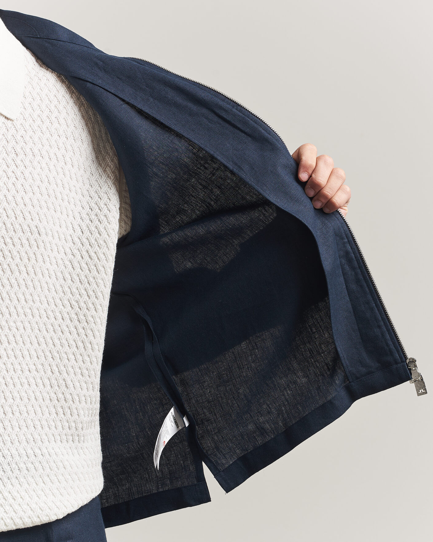 Herren | Hemden | J.Lindeberg | Julius Drape Linen Overshirt Navy