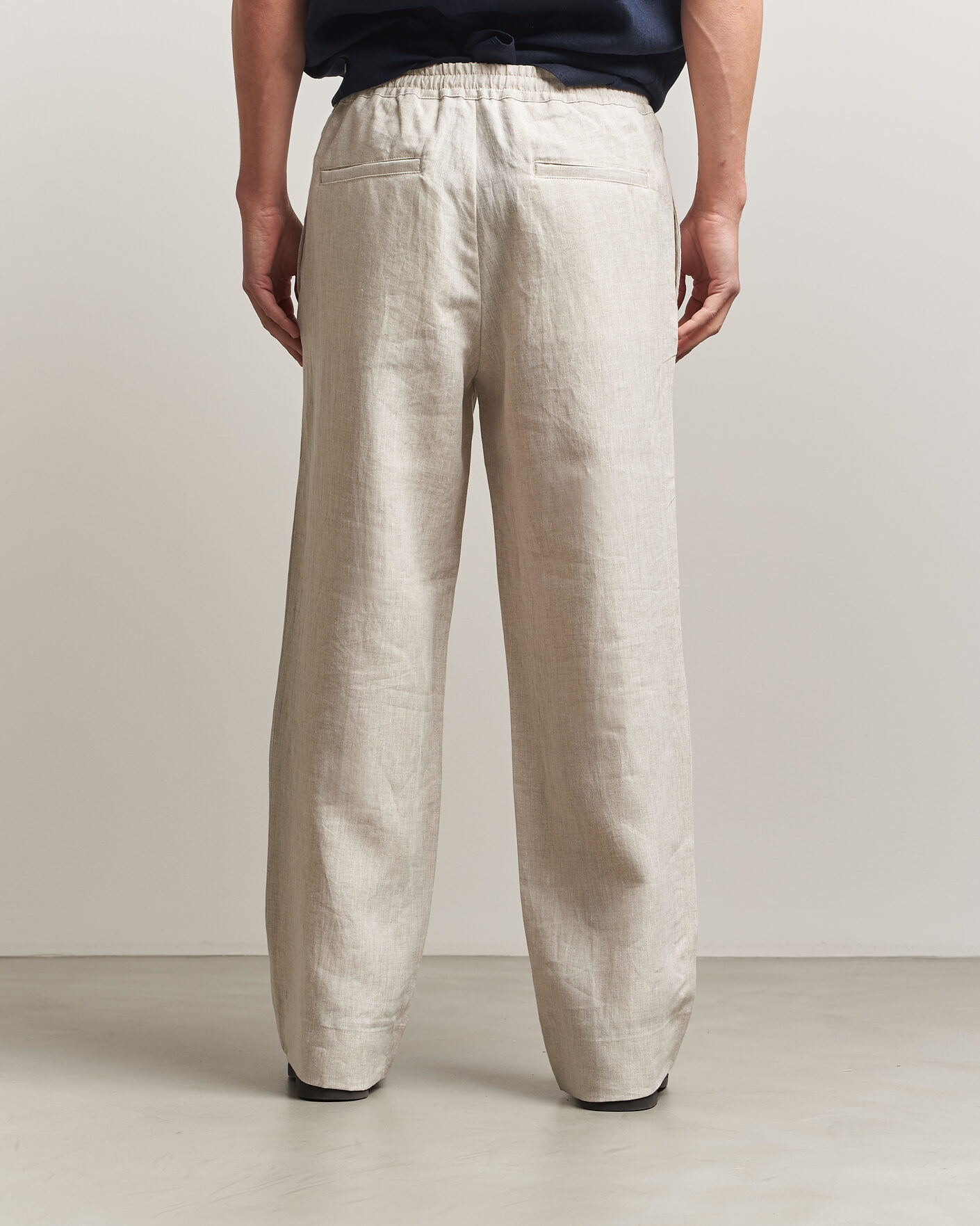 Herren | Hosen | J.Lindeberg | Noah Drape Linen Pants Moonbeam