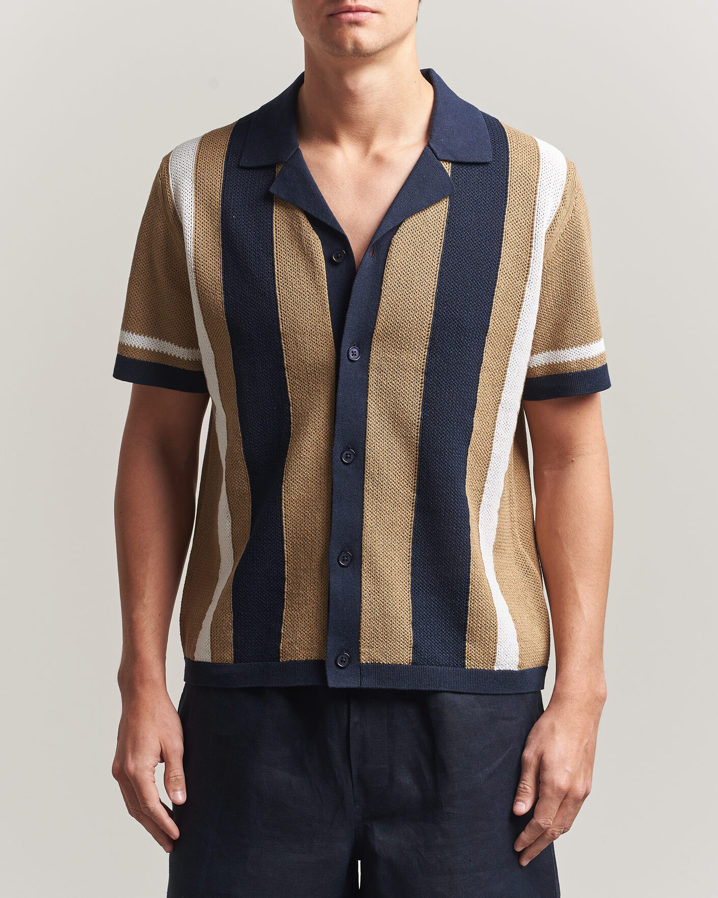 Herren | Hemden | J.Lindeberg | Remus Knitted Resort Shirt Kelp