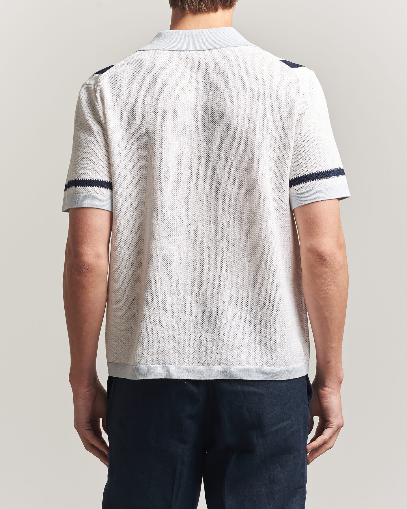 Herren | Hemden | J.Lindeberg | Remus Knitted Resort Shirt Skywriting